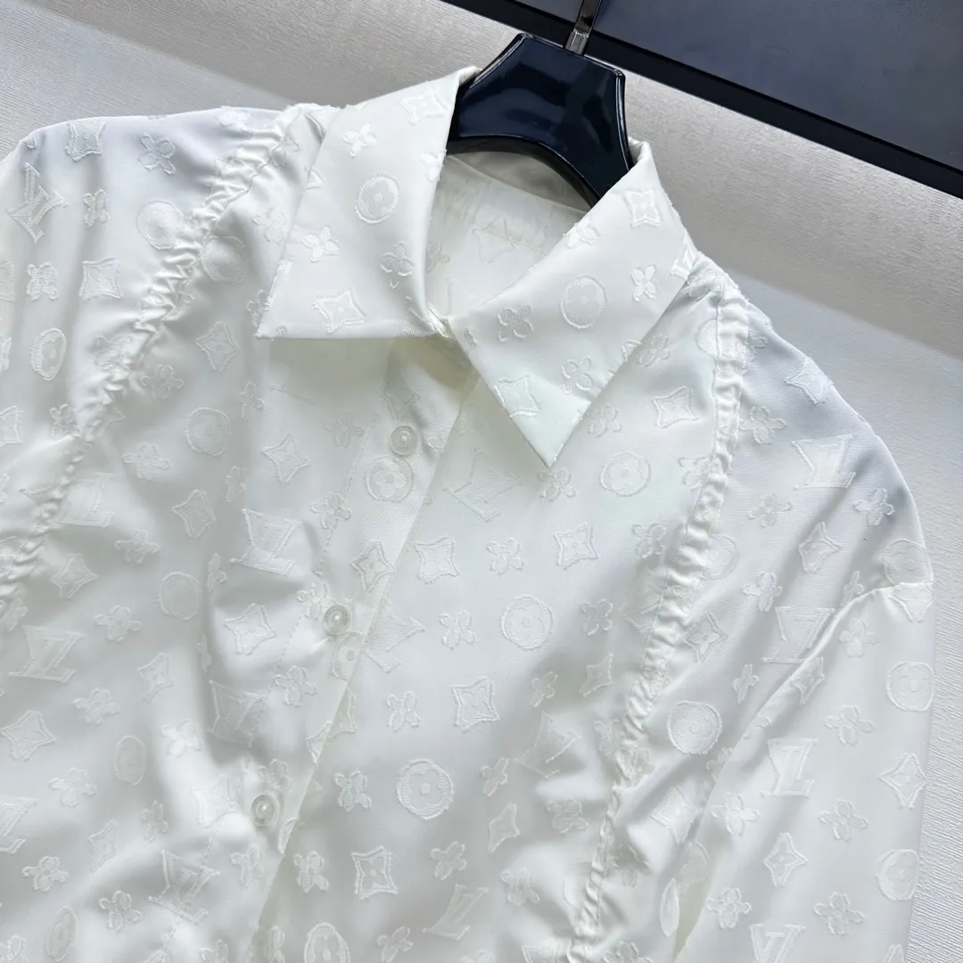Louis Vuitton新作白ジャカードリバーシブルカラーシャツ - 画像 (4)