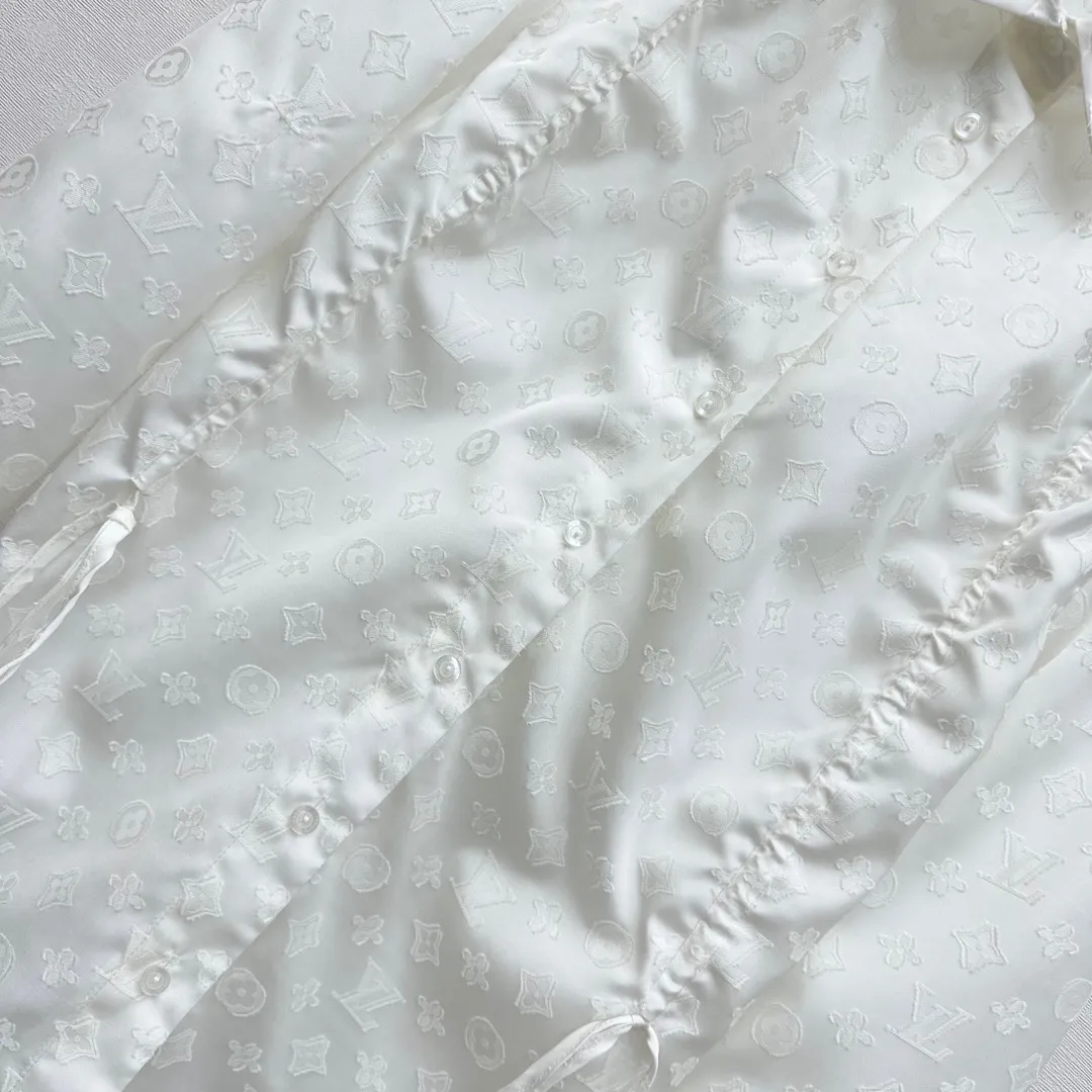 Louis Vuitton新作白ジャカードリバーシブルカラーシャツ - 画像 (5)