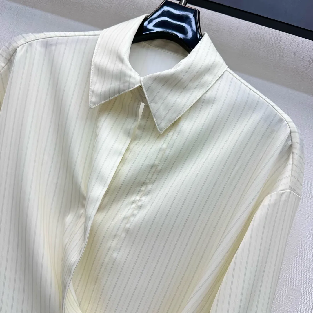 Fendi新作青ストライプシャツリバーシブルカラー - 画像 (4)