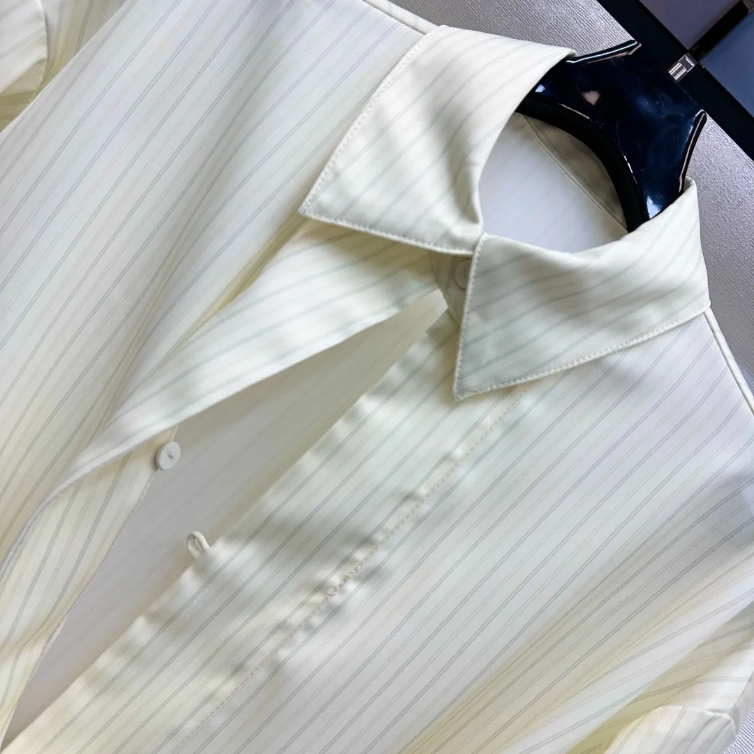 Fendi新作青ストライプシャツリバーシブルカラー - 画像 (5)