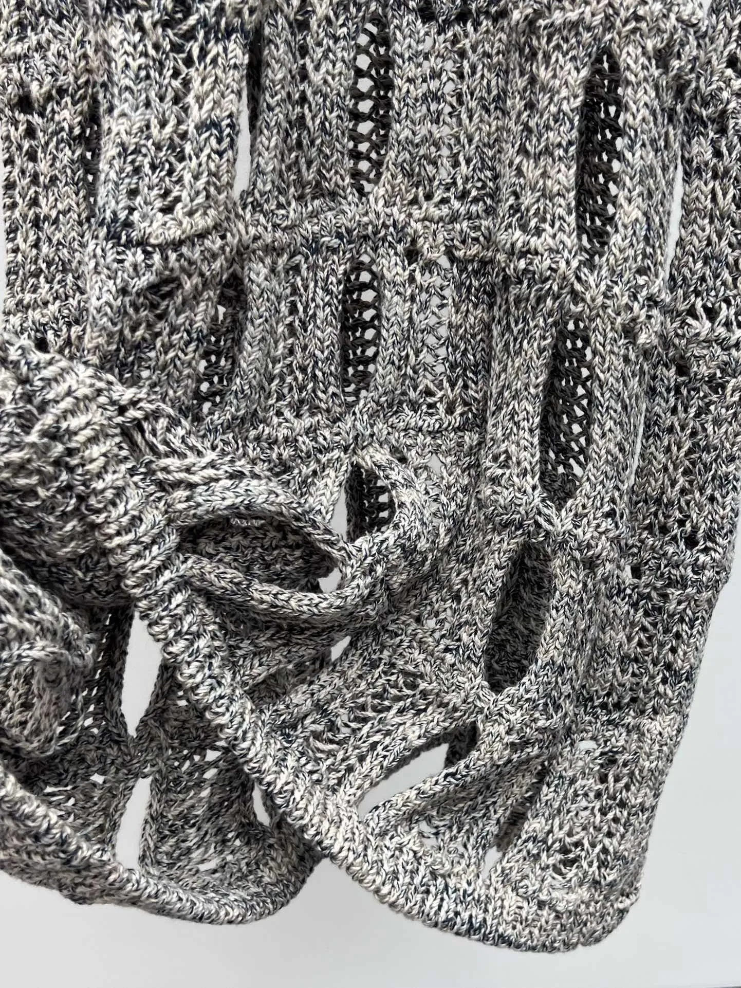 Chanel グレー蝶結びレースドレス - 画像 (6)