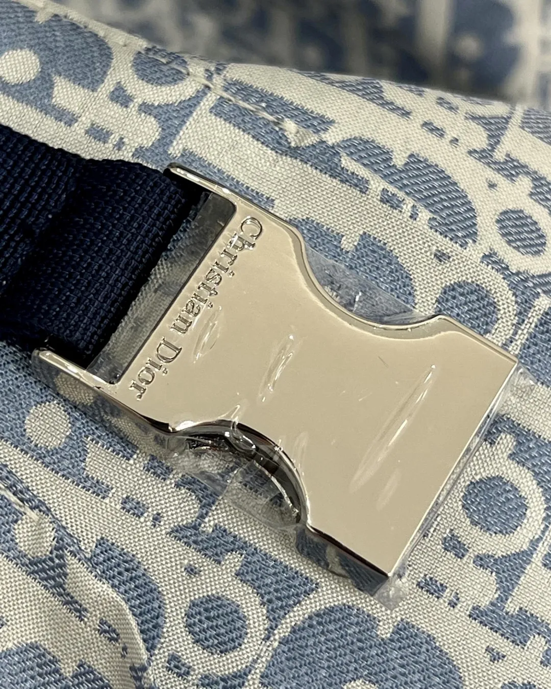 DIOR ブルー刺繍提花ワンピースドレス - 画像 (7)