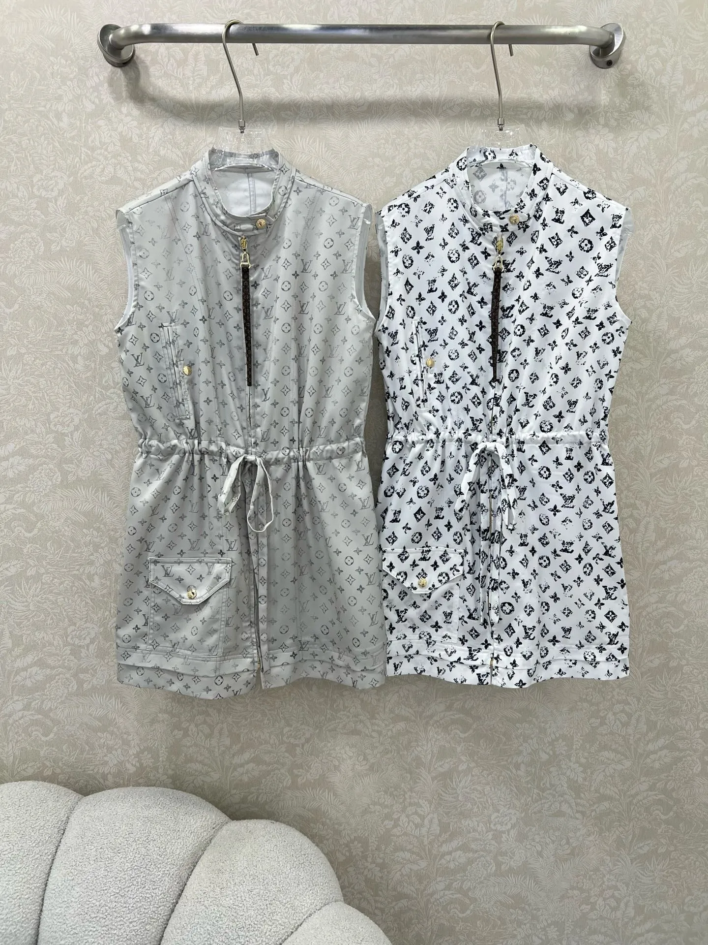 Louis Vuitton 白黒プリントベストドレス - 画像 (10)