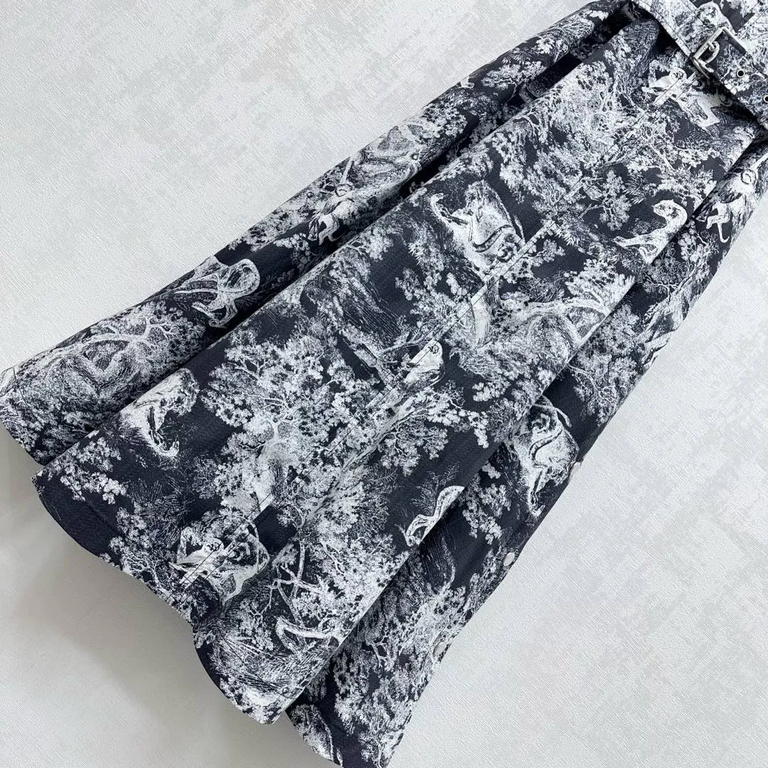 Dior 2025 黒のプリントタンクトップ ワンピース - 画像 (6)