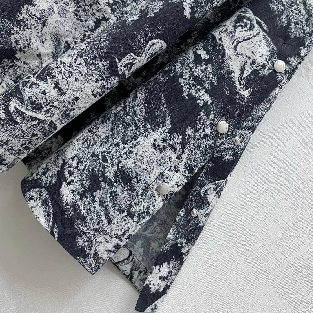 Dior 2025 黒のプリントタンクトップ ワンピース - 画像 (7)