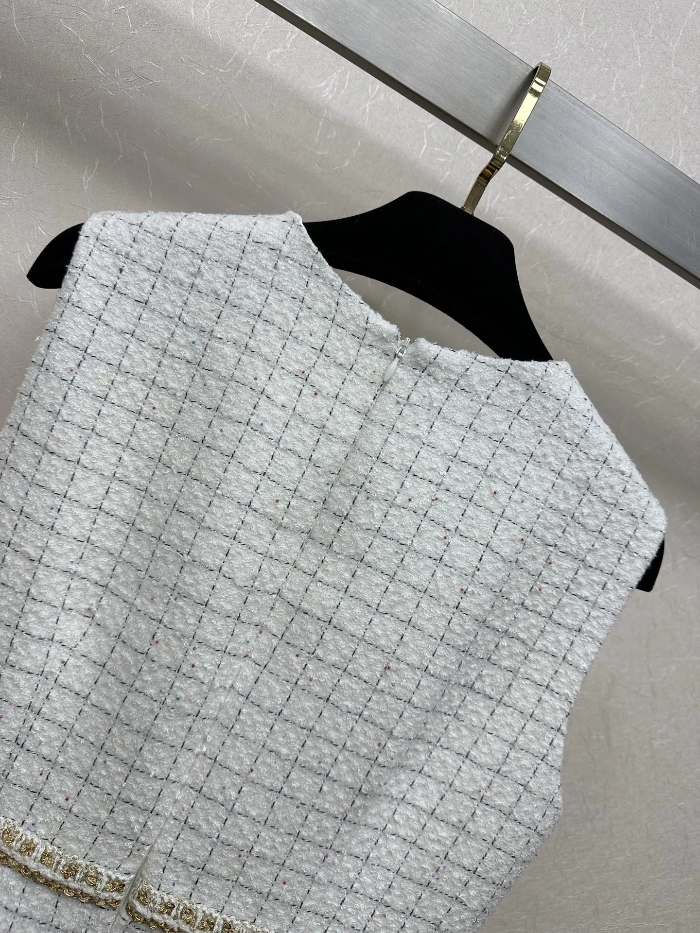 Chanel 白い小香風ドレス 半袖スタイル - 画像 (7)