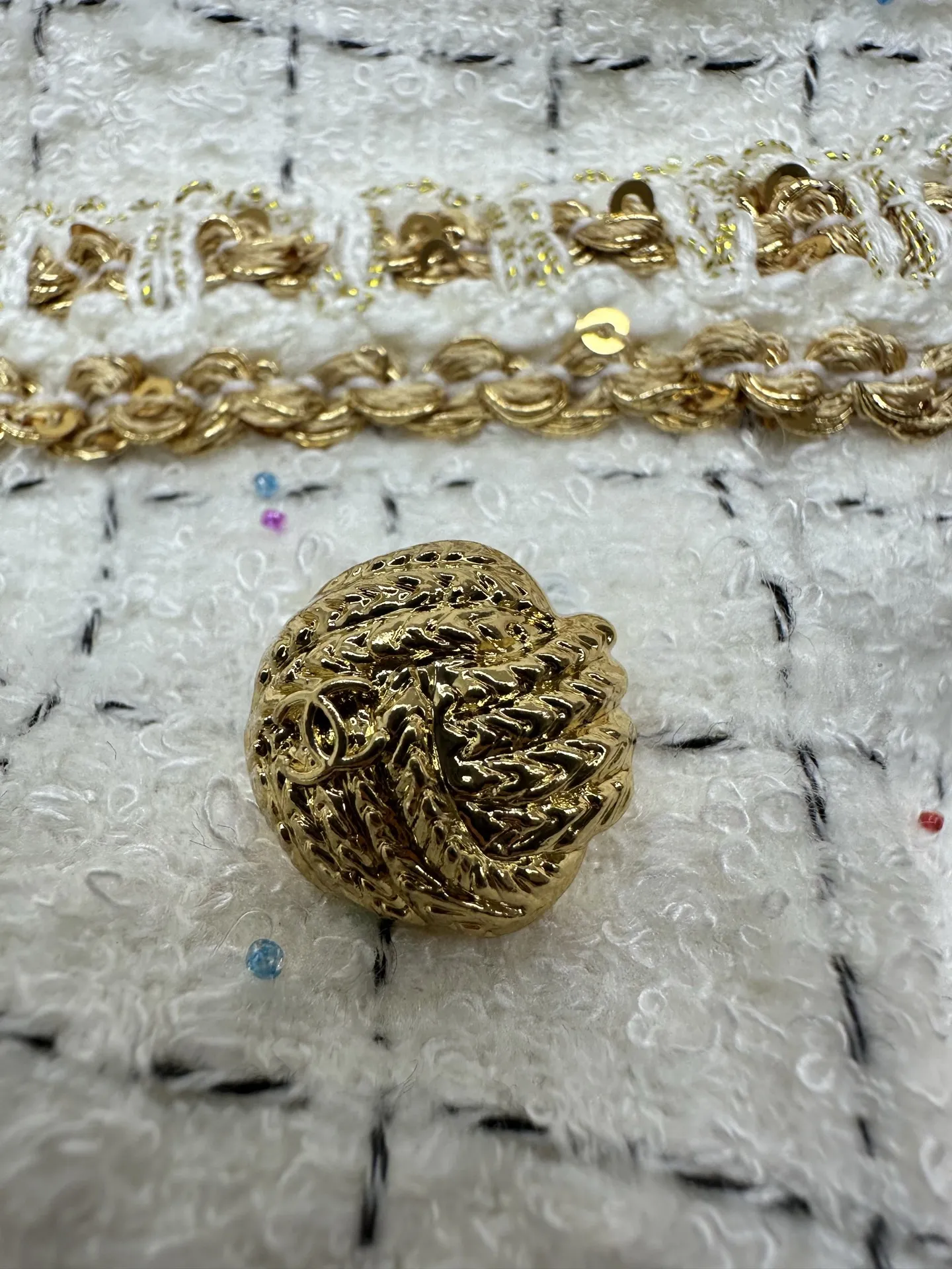 Chanel 白い小香風ドレス 半袖スタイル - 画像 (9)