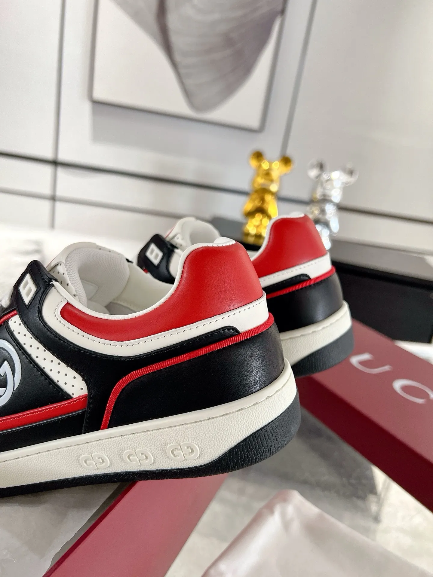 Gucci ホワイト カップル スニーカー クラシックスタイル - 画像 (8)