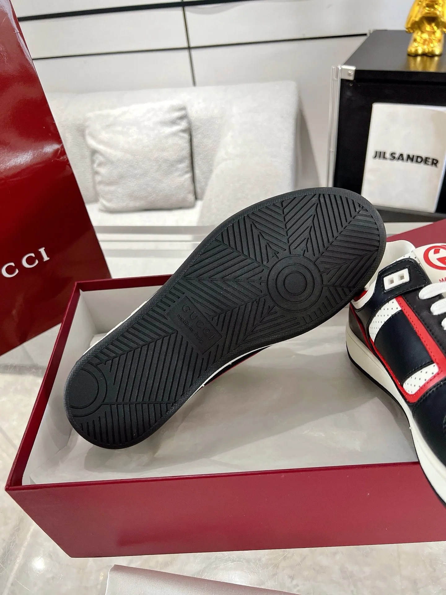 Gucci ホワイト カップル スニーカー クラシックスタイル - 画像 (10)