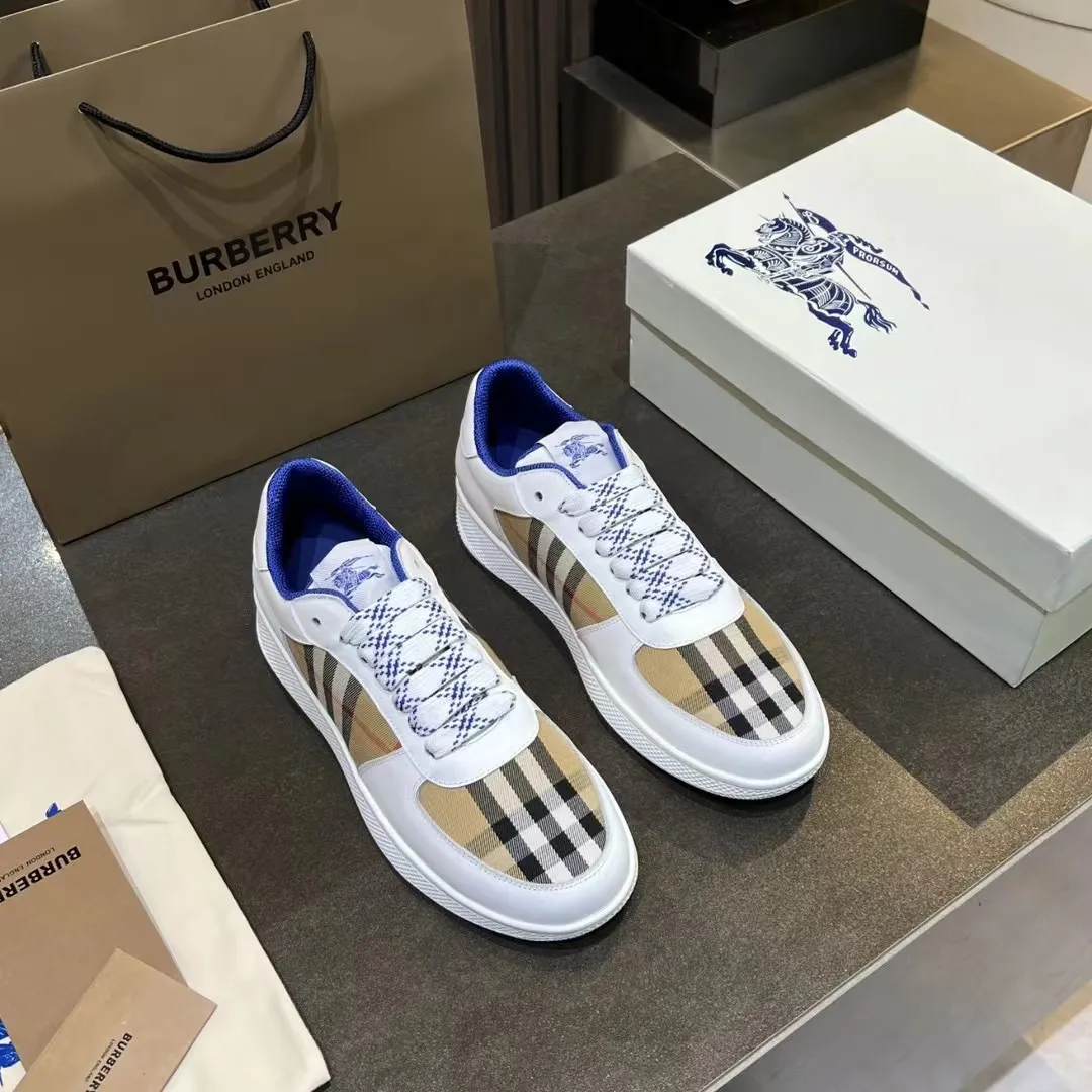 BURBERRY ホワイトチェックスニーカー 新作 - 画像 (10)