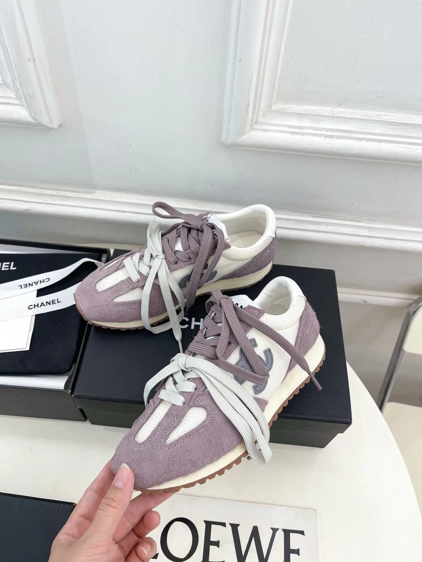 CHANEL 2025春夏新作 紫色スニーカー - 画像 (4)
