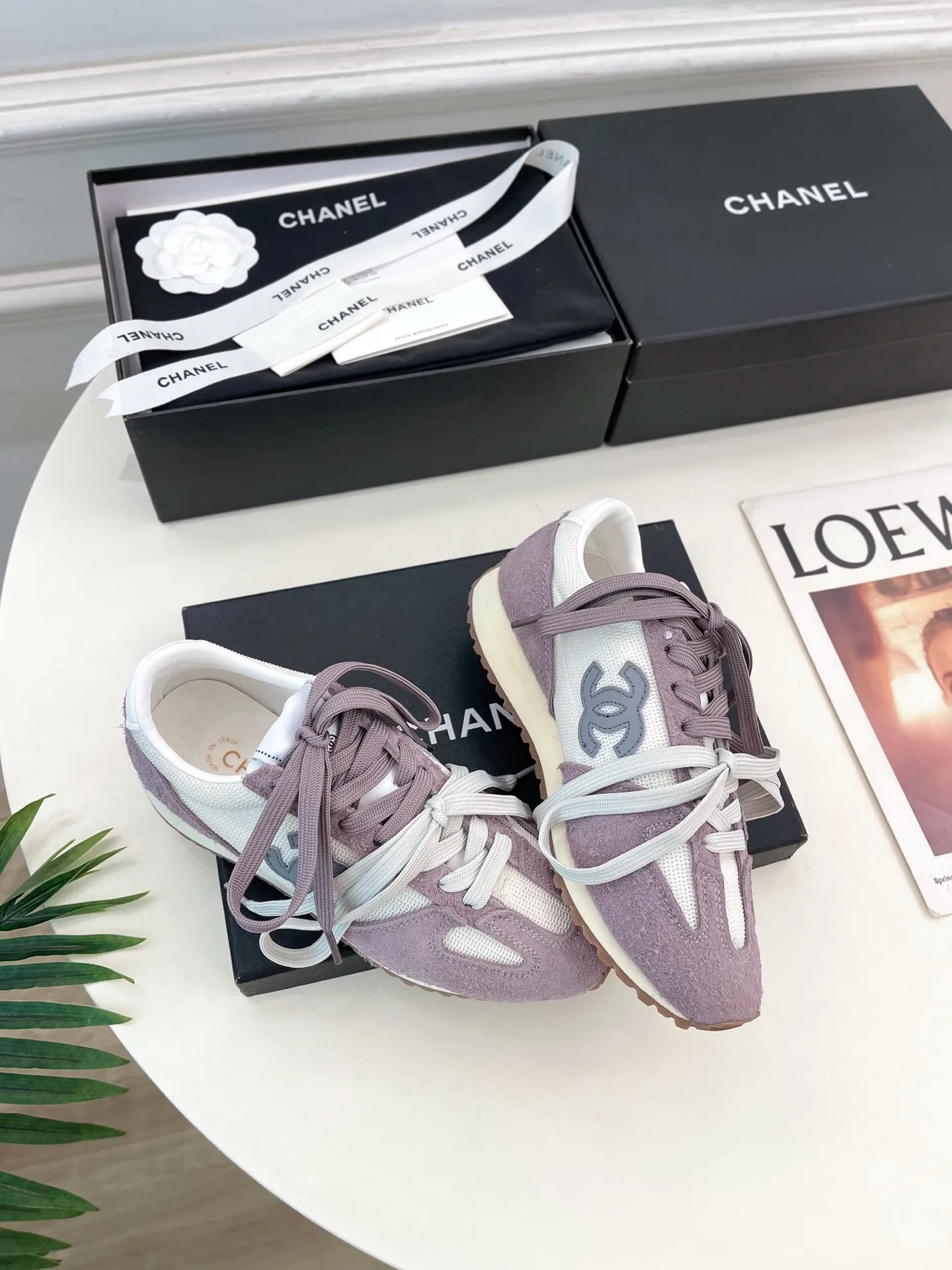 CHANEL 2025春夏新作 紫色スニーカー - 画像 (5)