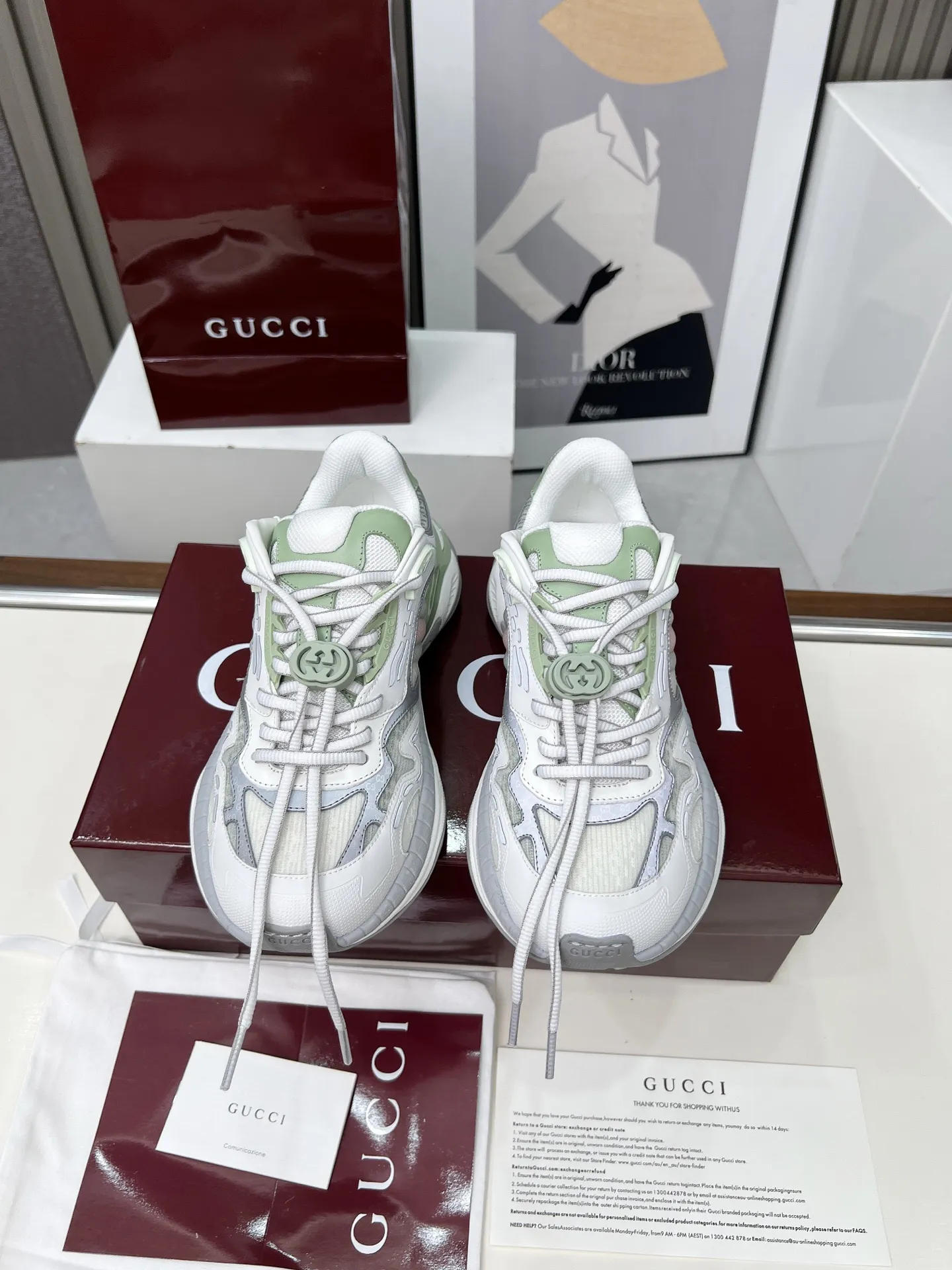 Gucci 2.0スニーカー ホワイト カモフラージュ - 画像 (4)