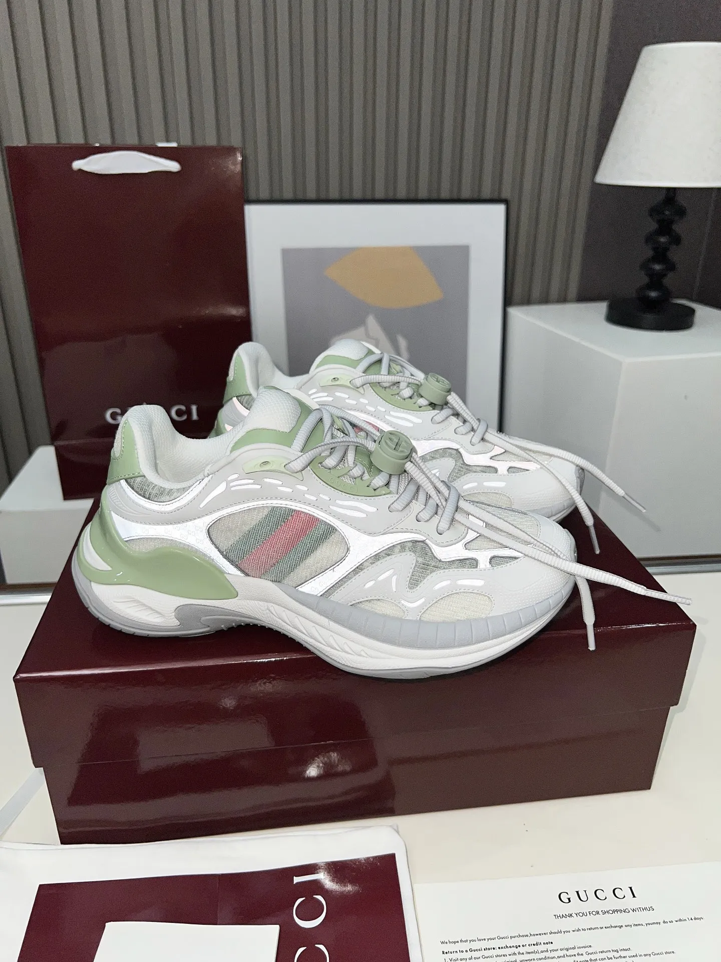 Gucci 2.0スニーカー ホワイト カモフラージュ - 画像 (5)