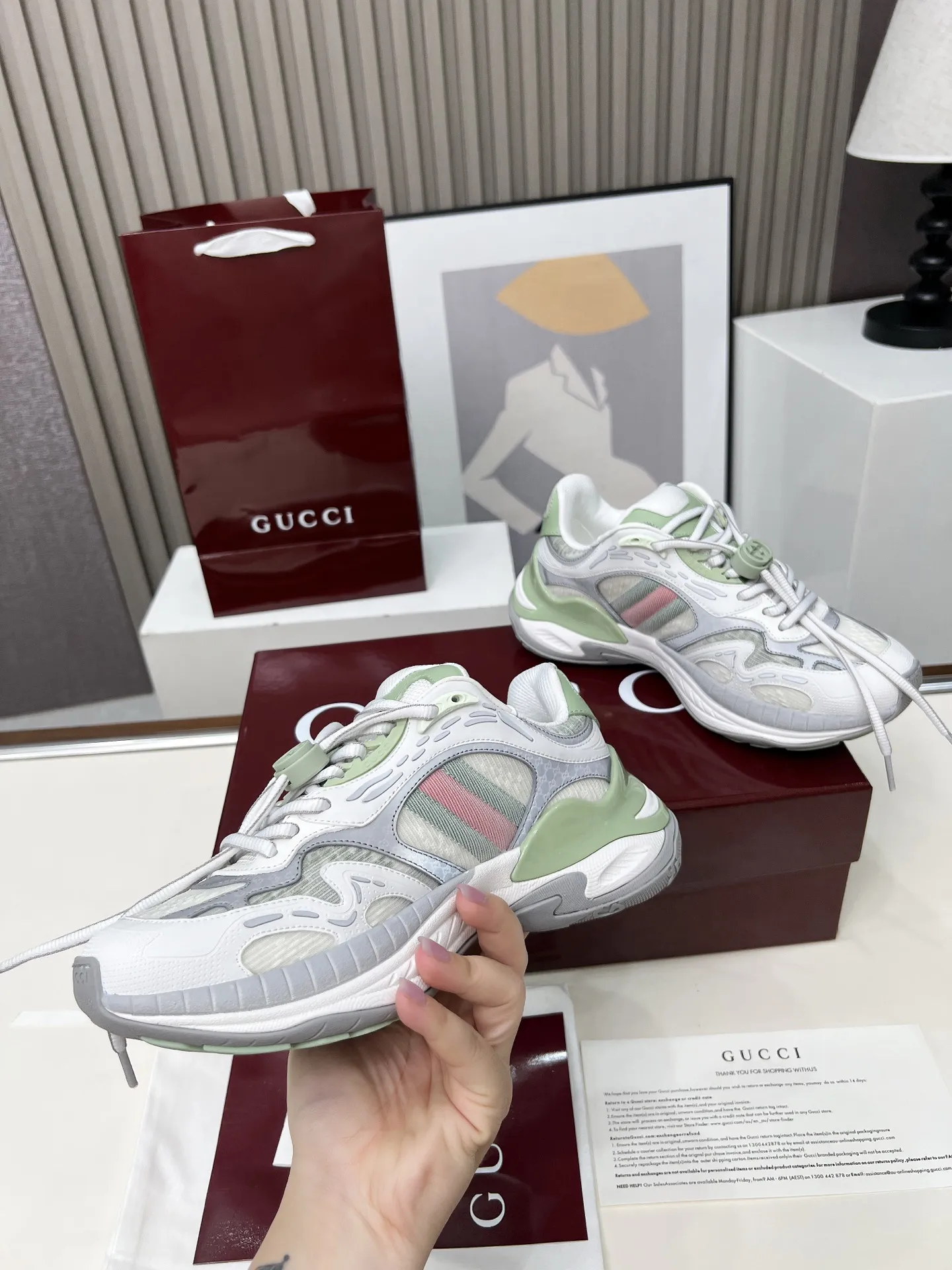Gucci 2.0スニーカー ホワイト カモフラージュ - 画像 (7)