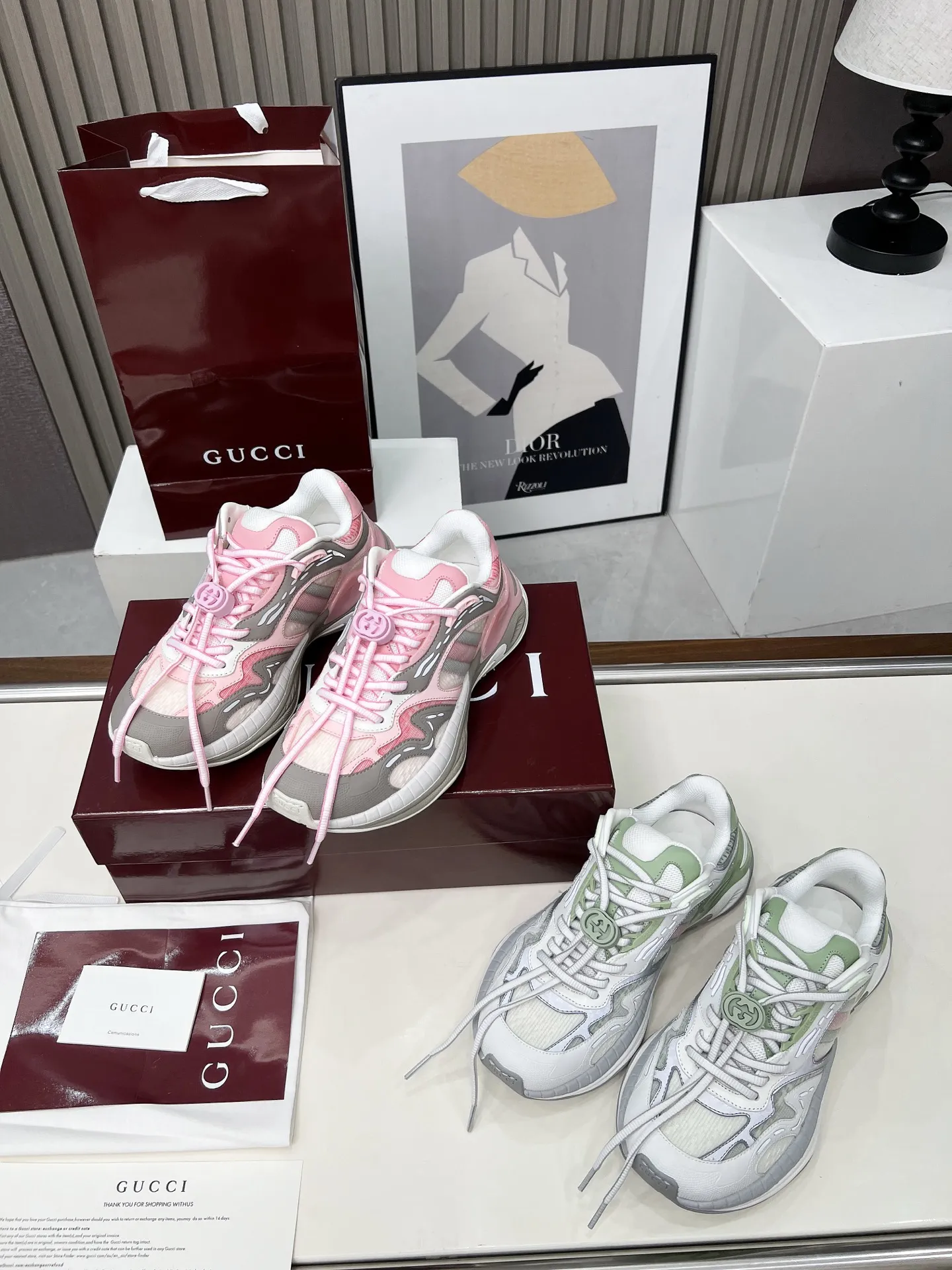 Gucci 2.0スニーカー ピンク カラーブロック - 画像 (10)