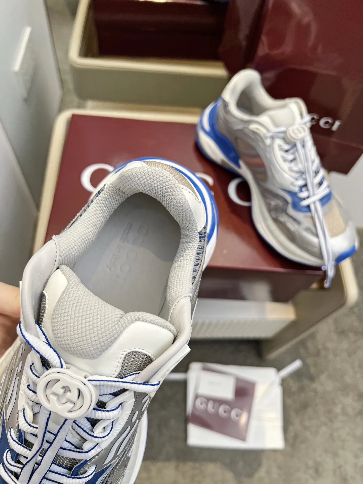 Gucci 2.0スニーカー カラーブロック クラシックストライプ - 画像 (7)