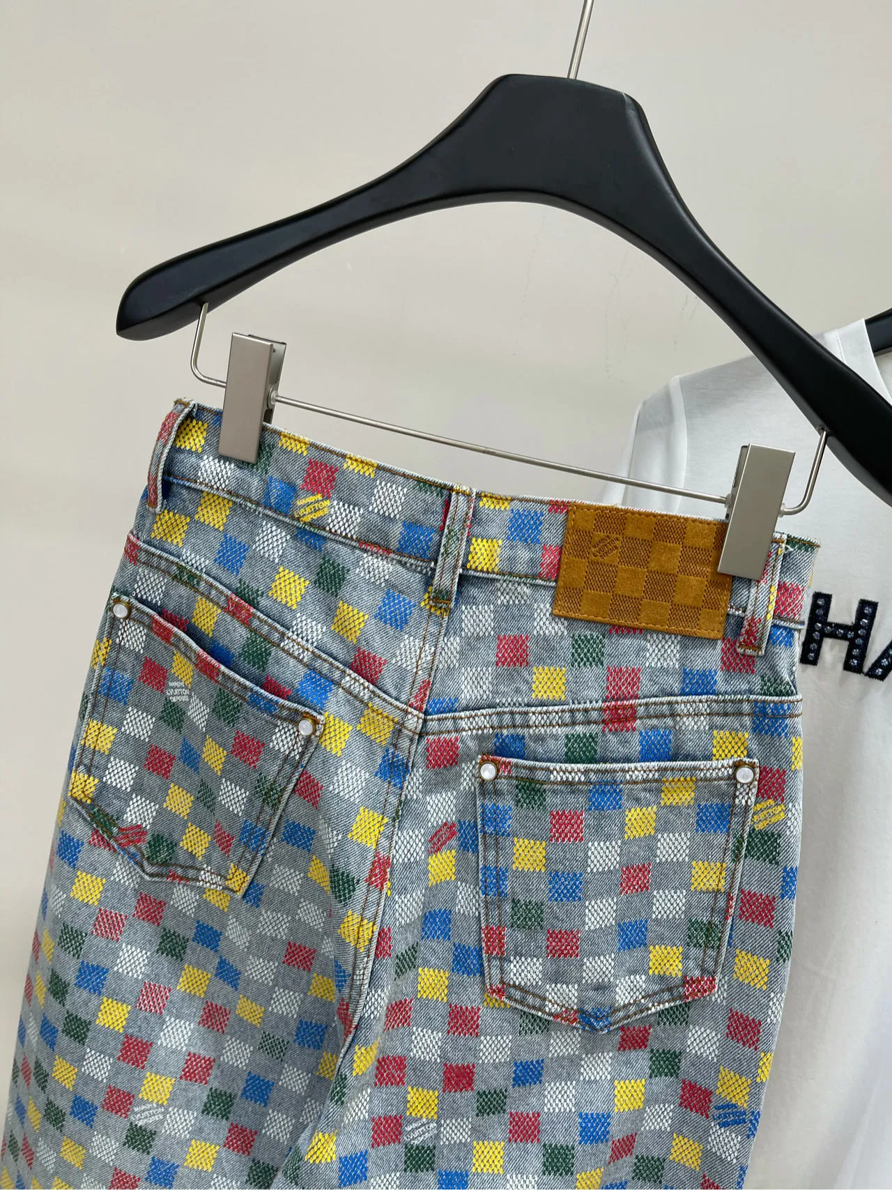 Louis Vuitton カラフルモザイク デニム長ズボン - 画像 (9)