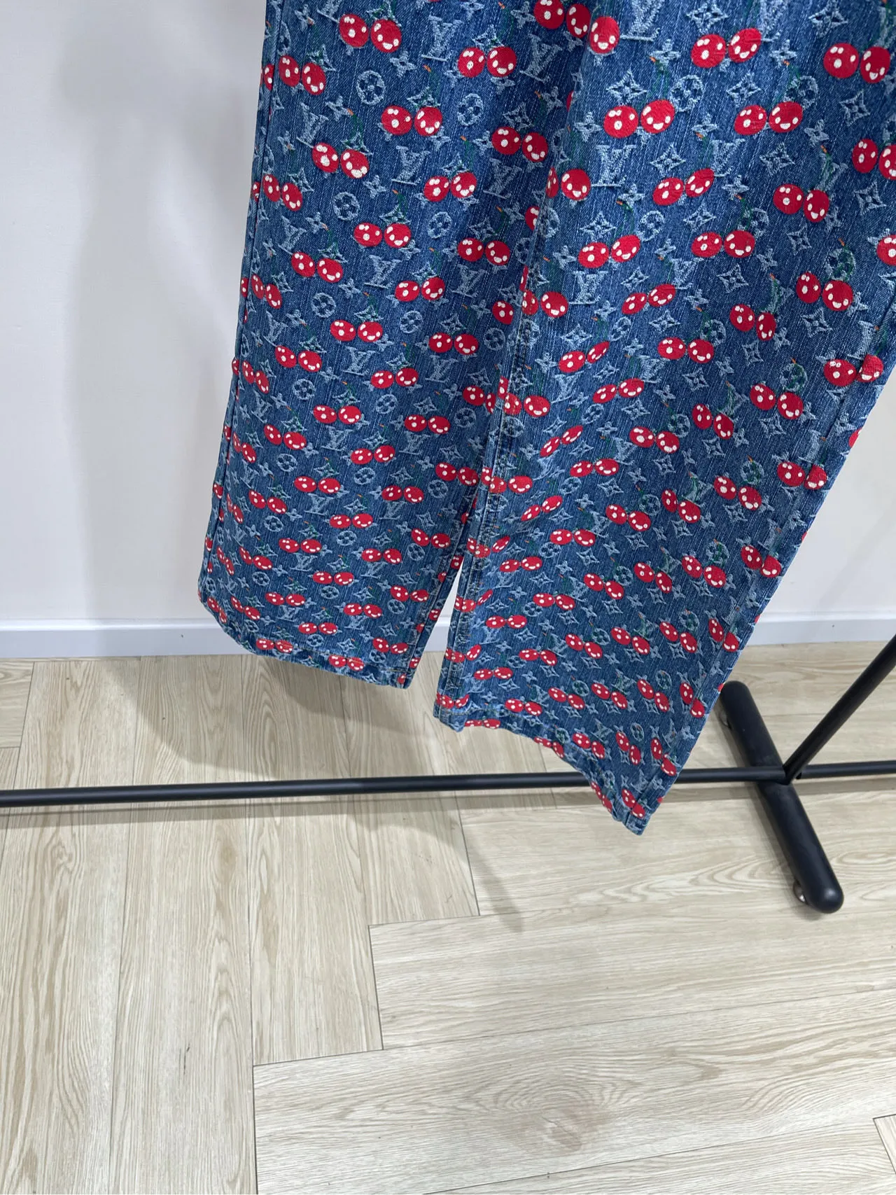 Louis Vuitton ダークブルーチェリーデニムパンツカスタムメイド - 画像 (8)