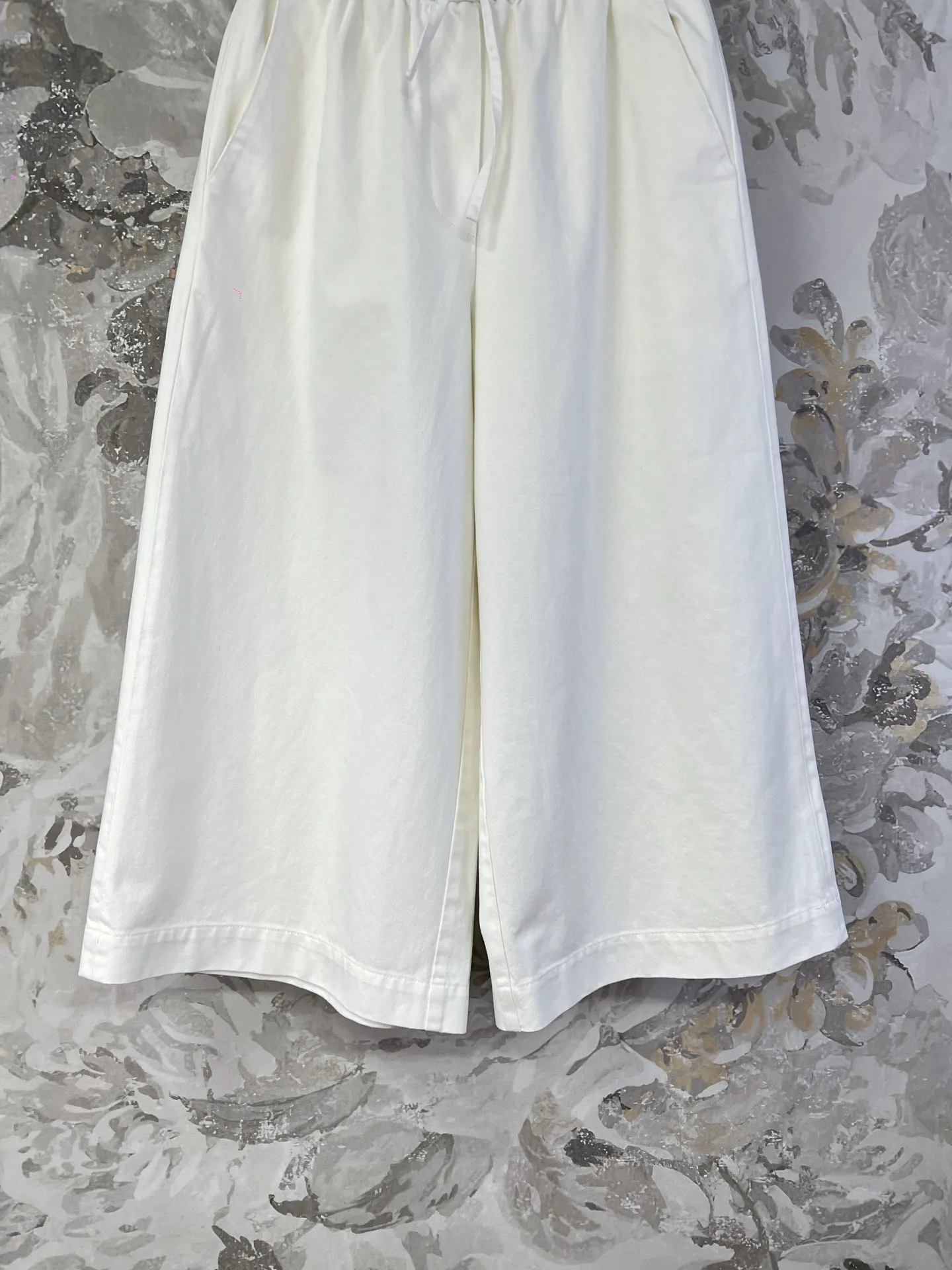 Loewe 白い口袋刺繍ワイドパンツ - 画像 (7)