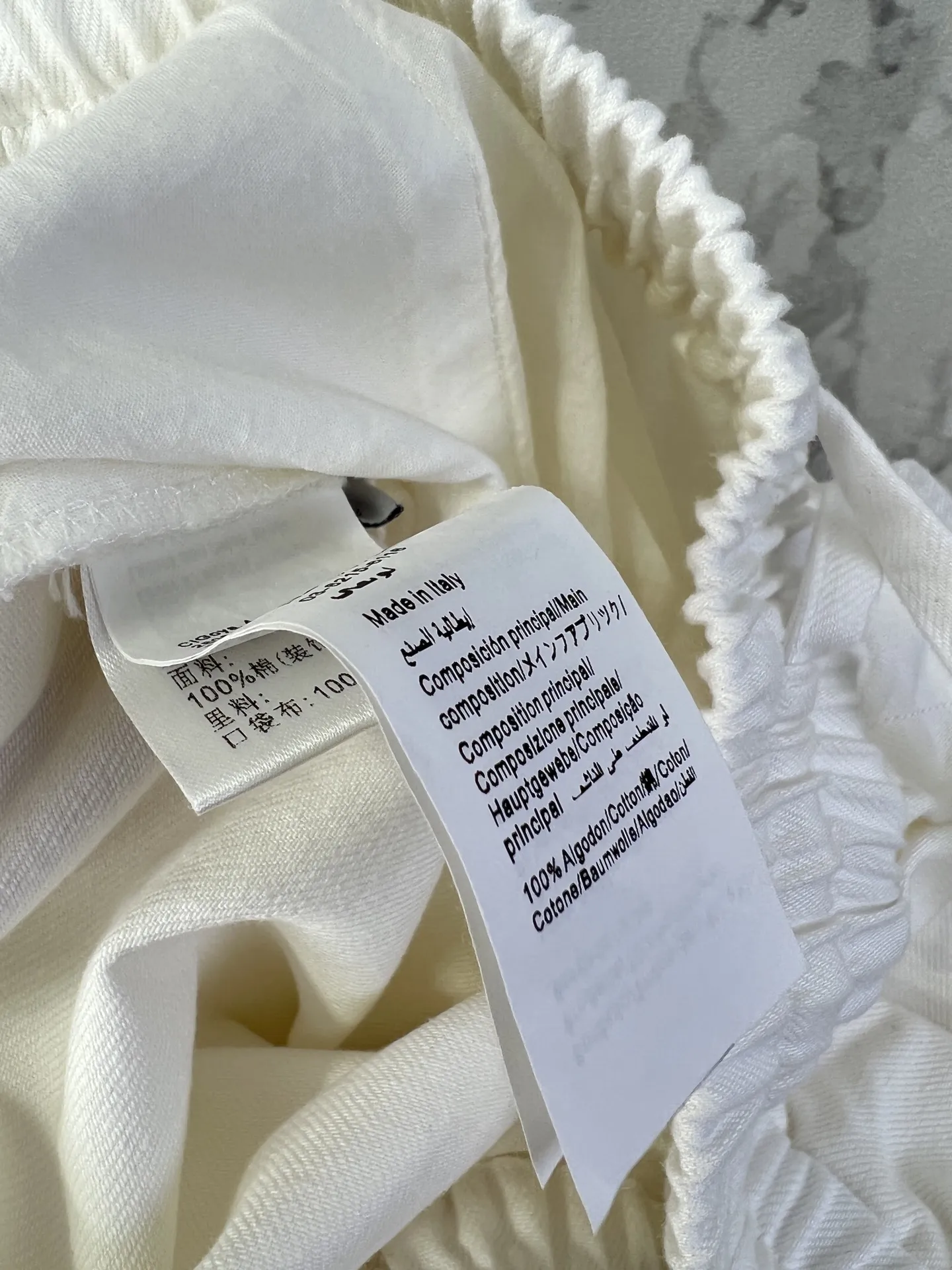 Loewe 白い口袋刺繍ワイドパンツ - 画像 (10)