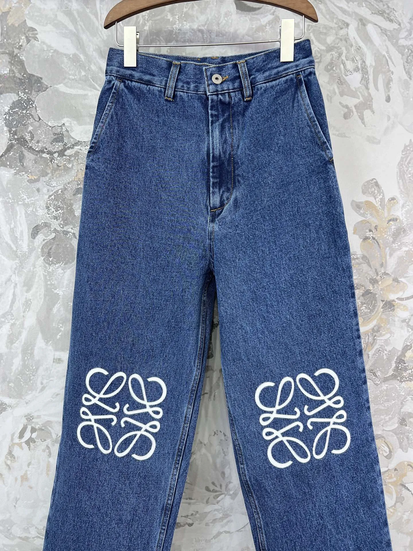 Loewe ブルー焼花直筒デニムパンツ - 画像 (5)