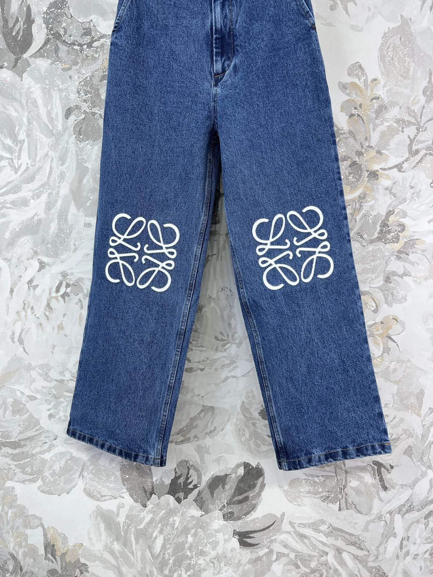 Loewe ブルー焼花直筒デニムパンツ - 画像 (6)