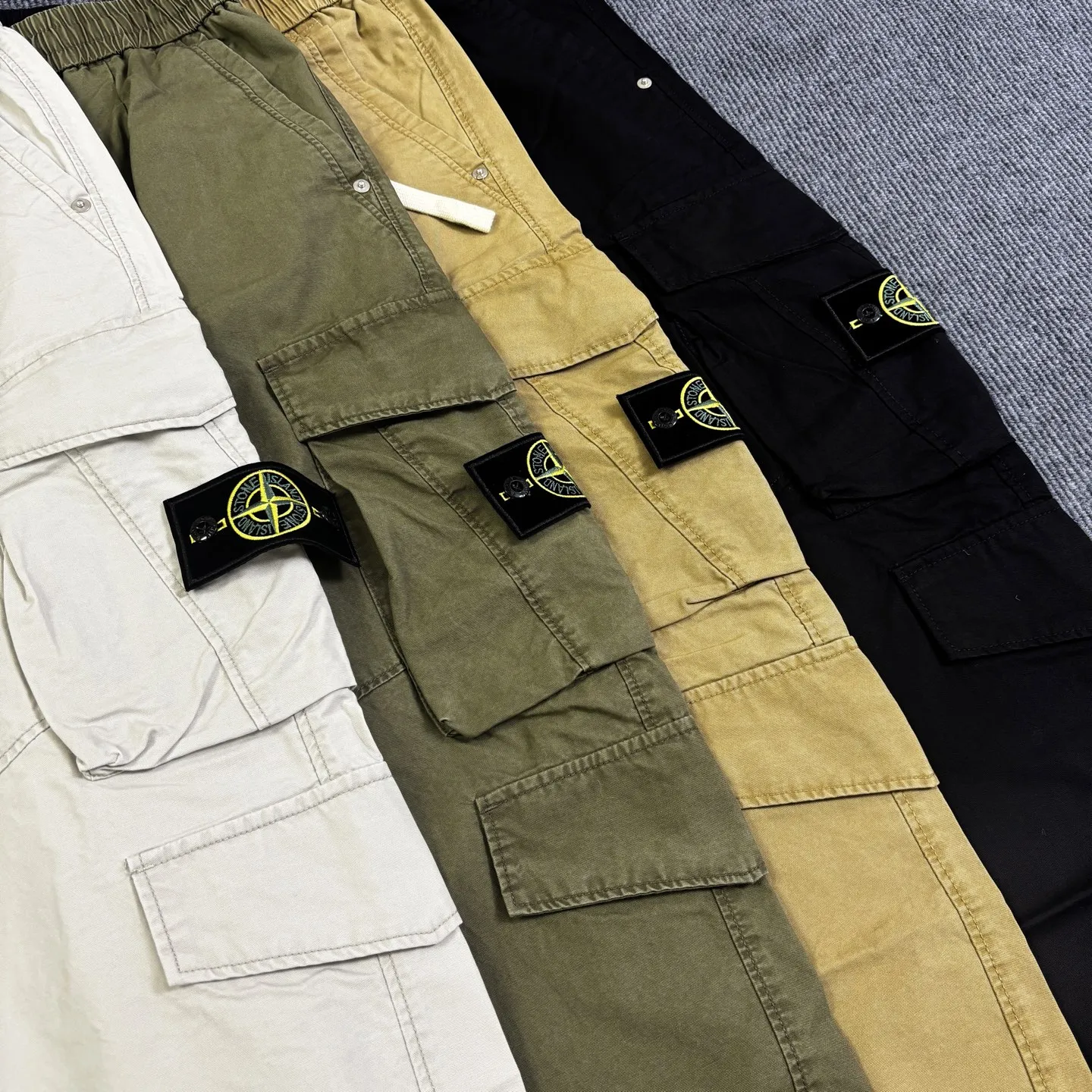 Stone Island アプリコットのルーズマチェーテオーバーオール - 画像 (3)