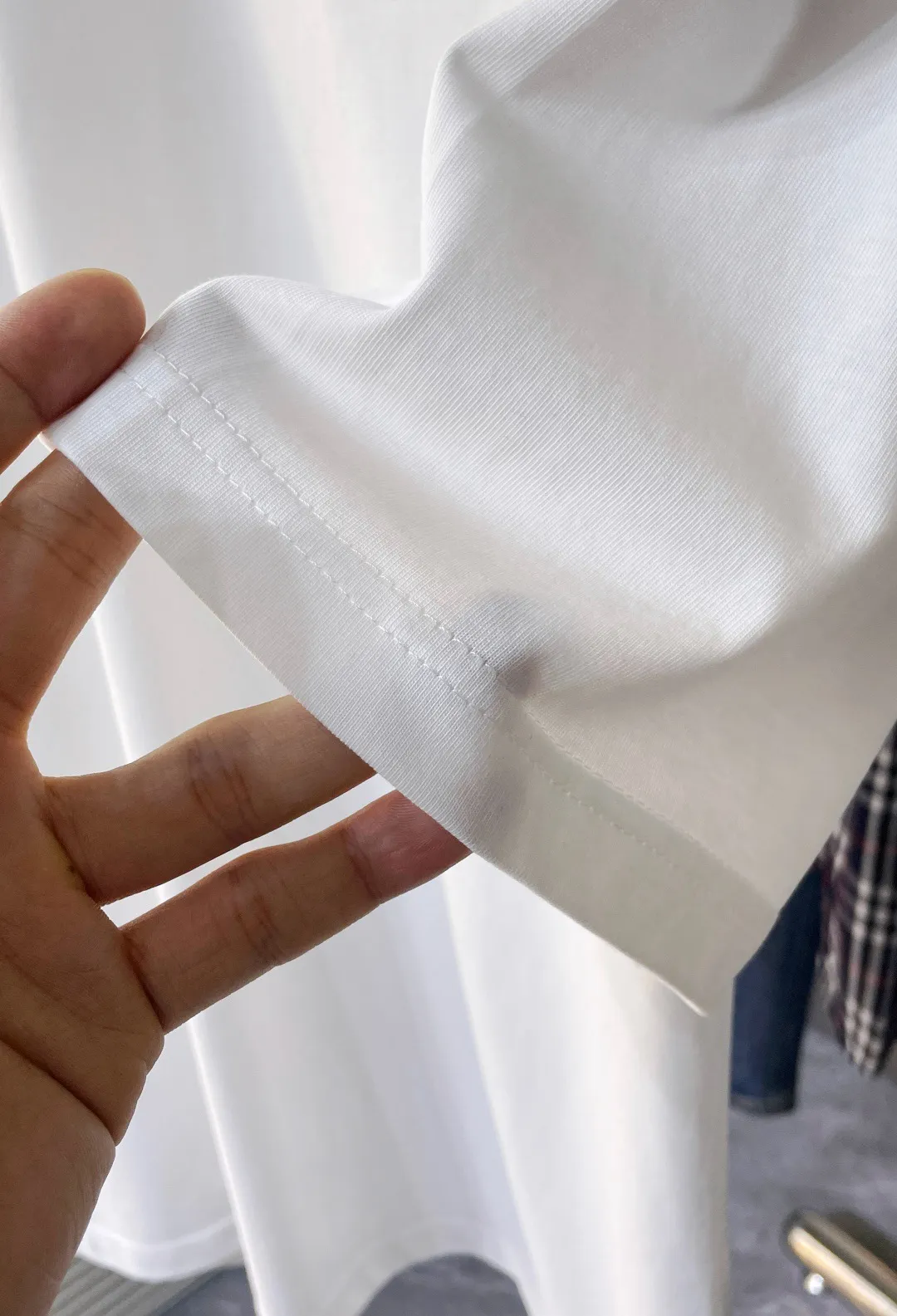 STONE ISLAND 白 クルーネックTシャツ - 画像 (6)