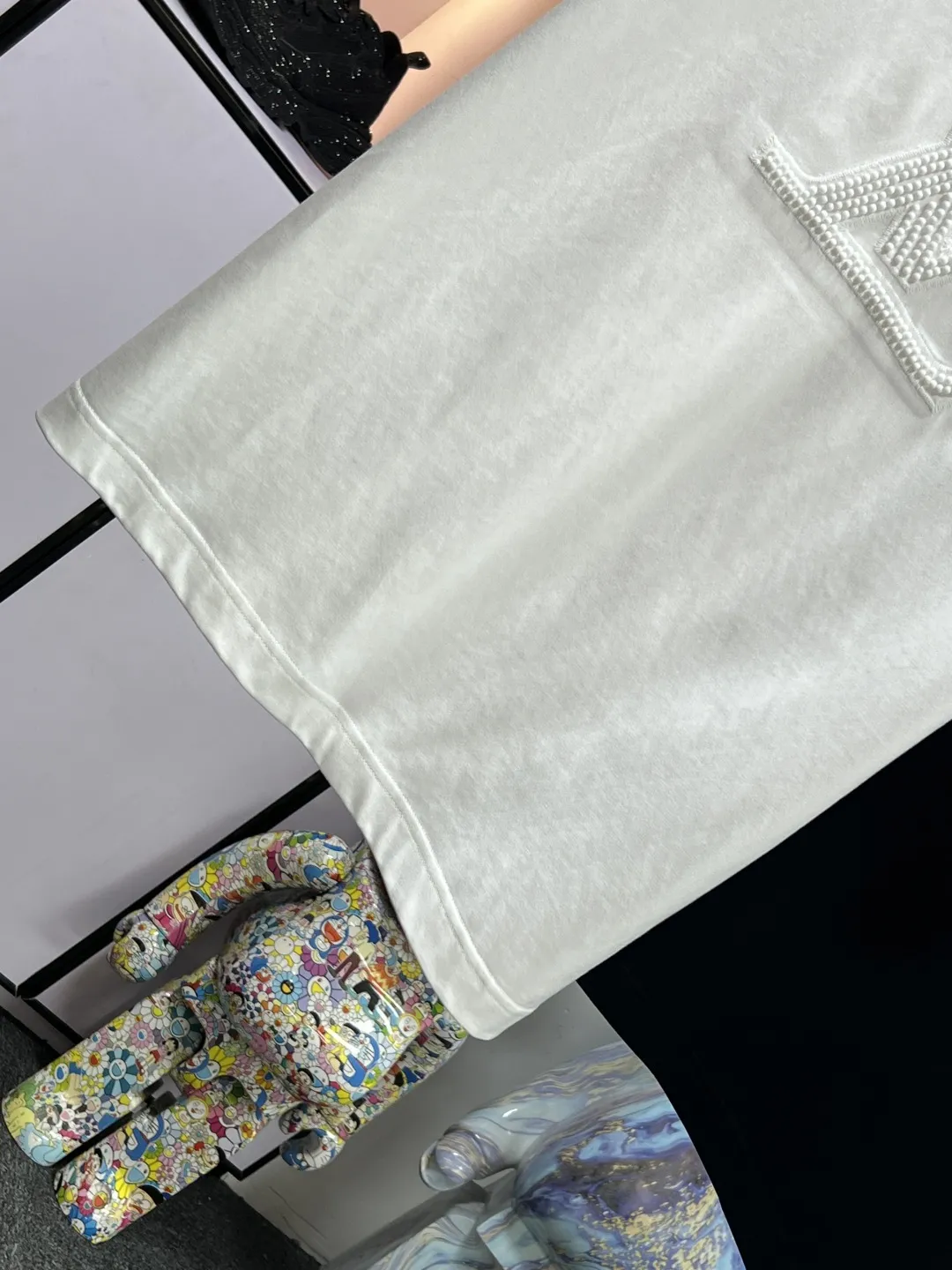 LV 2025 2025年夏新作 ホワイト 半袖Tシャツ ユニセックス - 画像 (5)