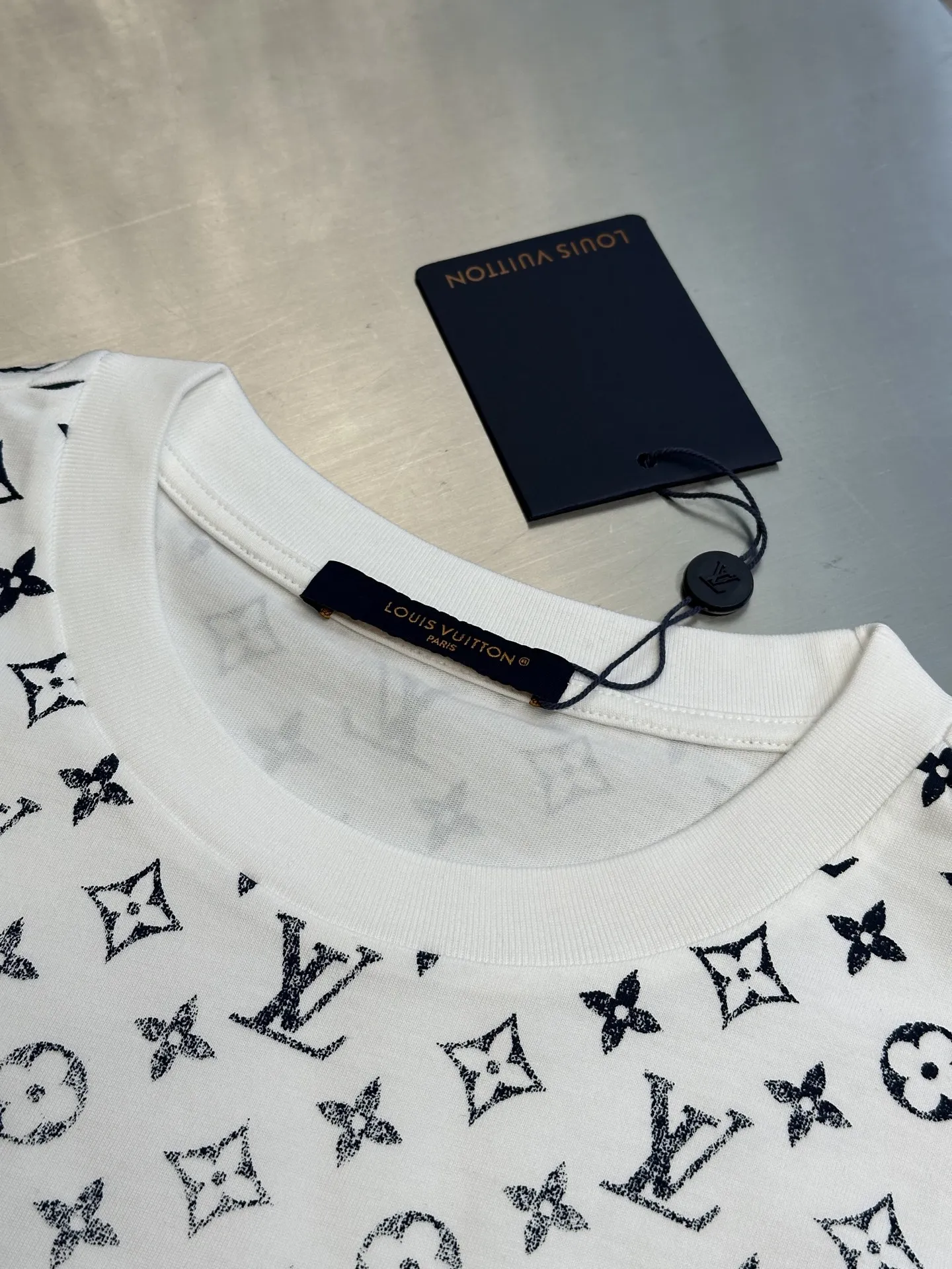 Louis Vuitton ホワイトグラデーションモノクロTシャツ - 画像 (6)