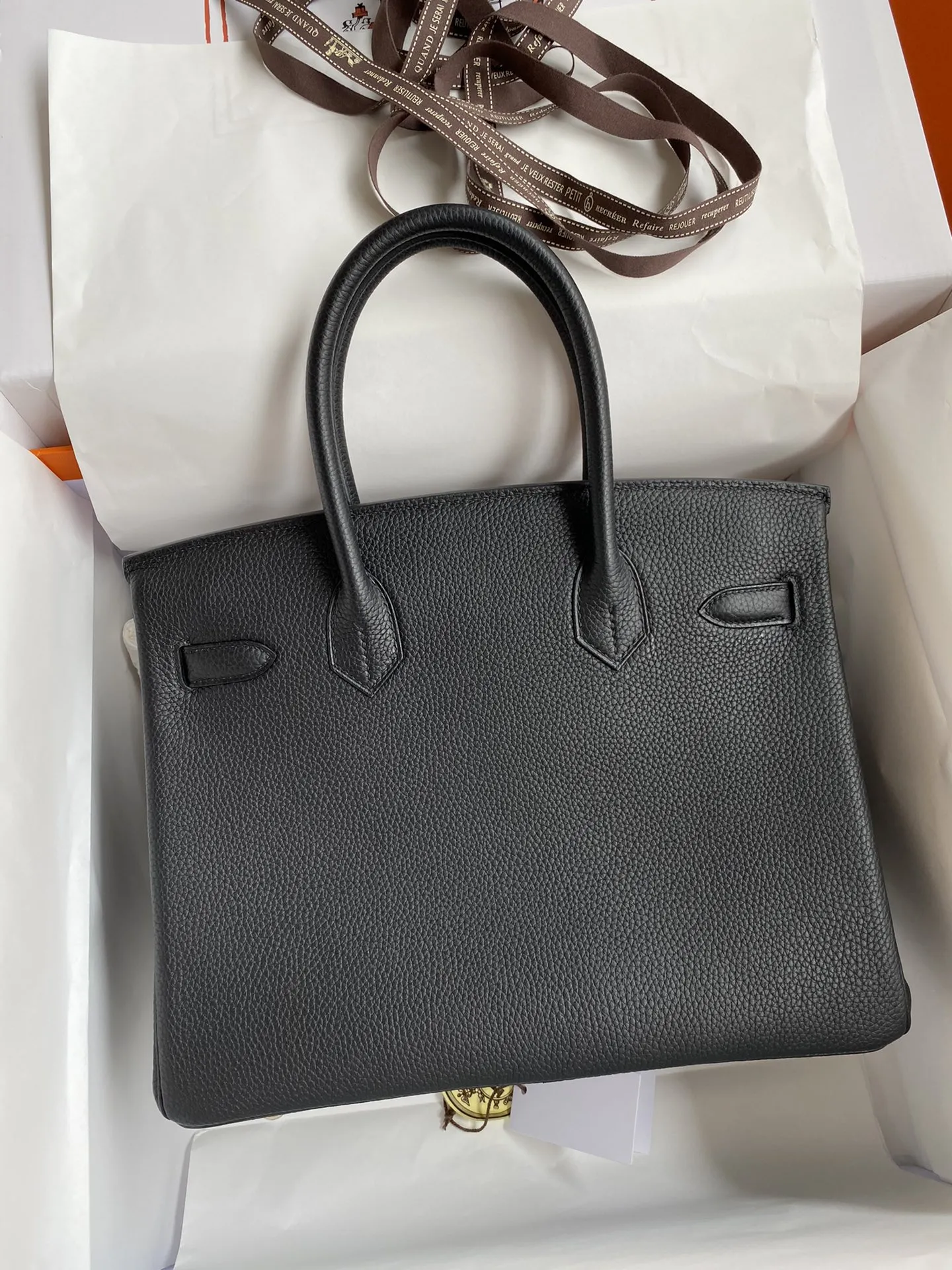 Hermès Birkin 30cm トゴ皮 黒 金具 - 画像 (4)