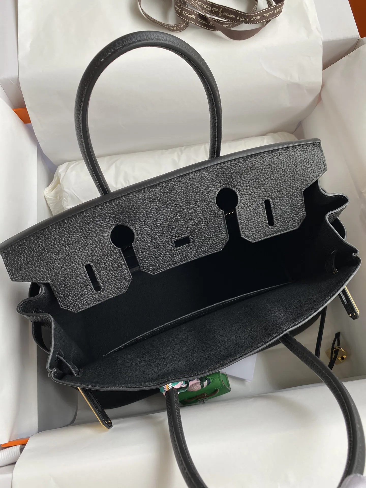 Hermès Birkin 30cm トゴ皮 黒 金具 - 画像 (6)