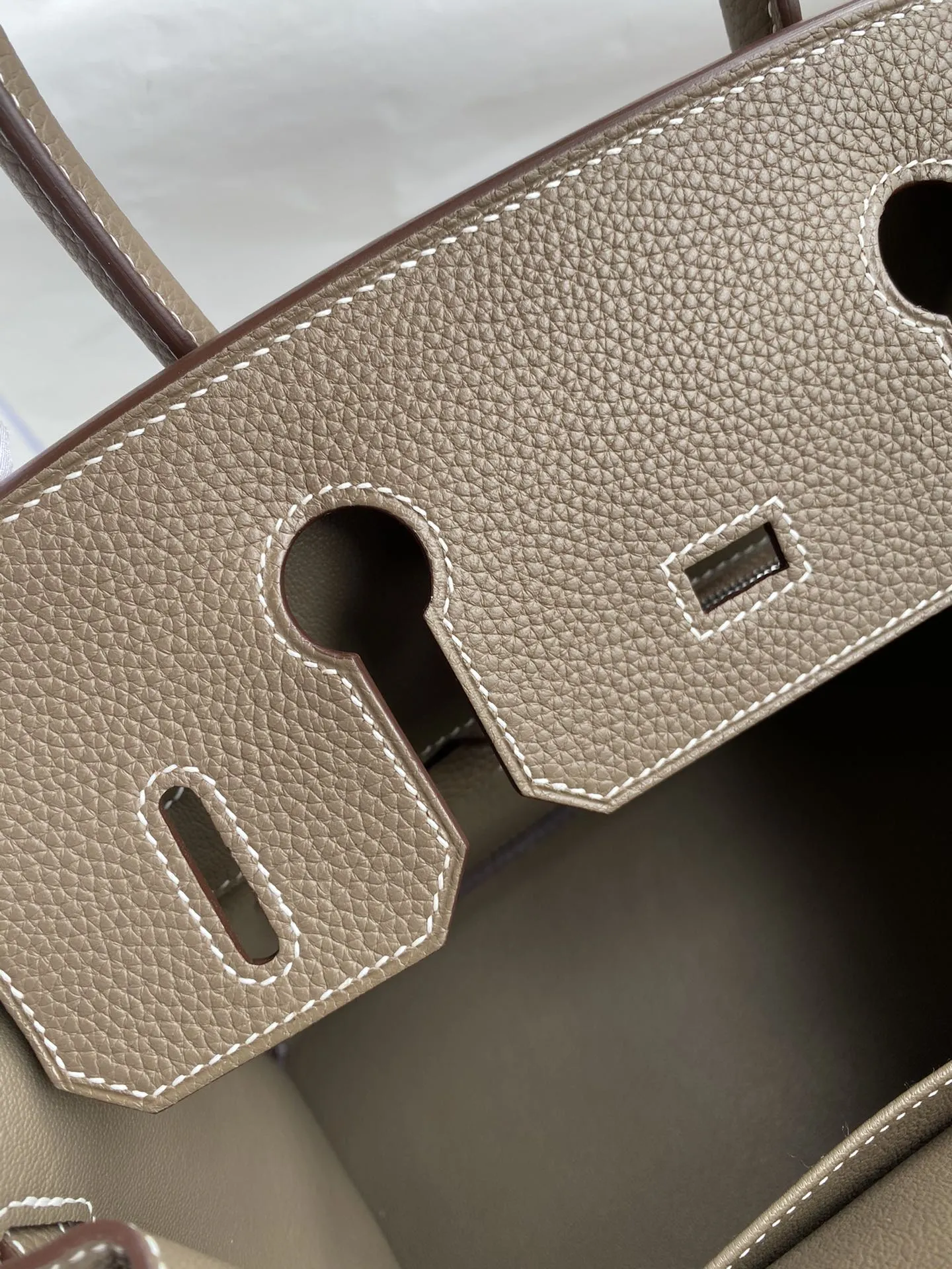 Hermès Birkin 30cm トゴ皮 エレファントグレー シルバーバックル - 画像 (9)