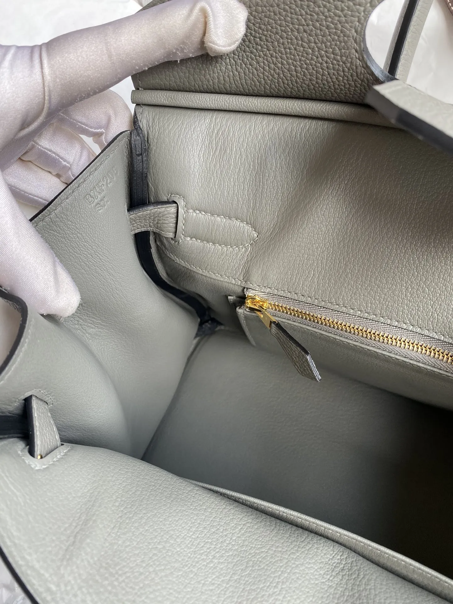 HERMÈS Birkin 30cm トゴ皮 積雨雲灰 金具 - 画像 (8)