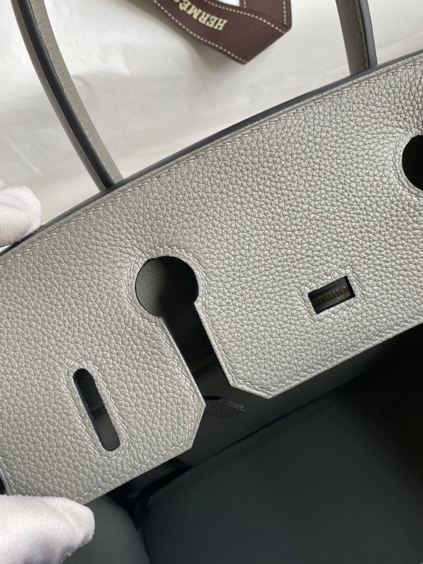 HERMÈS Birkin 30cm トゴ皮 積雨雲灰 金具 - 画像 (9)