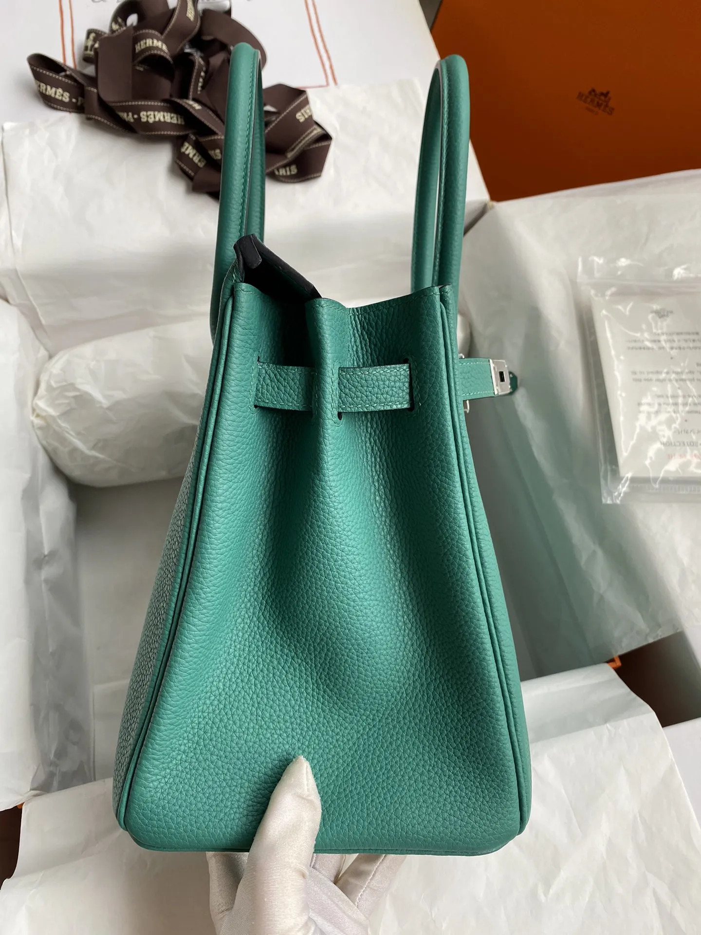 HERMÈS Birkin 30cm ピーコックブルー Togo - 画像 (3)