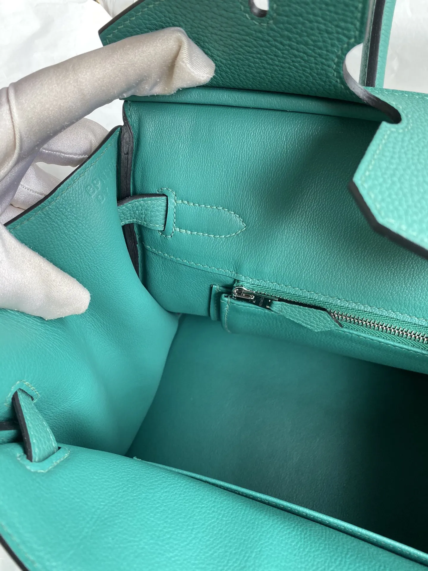 HERMÈS Birkin 30cm ピーコックブルー Togo - 画像 (9)