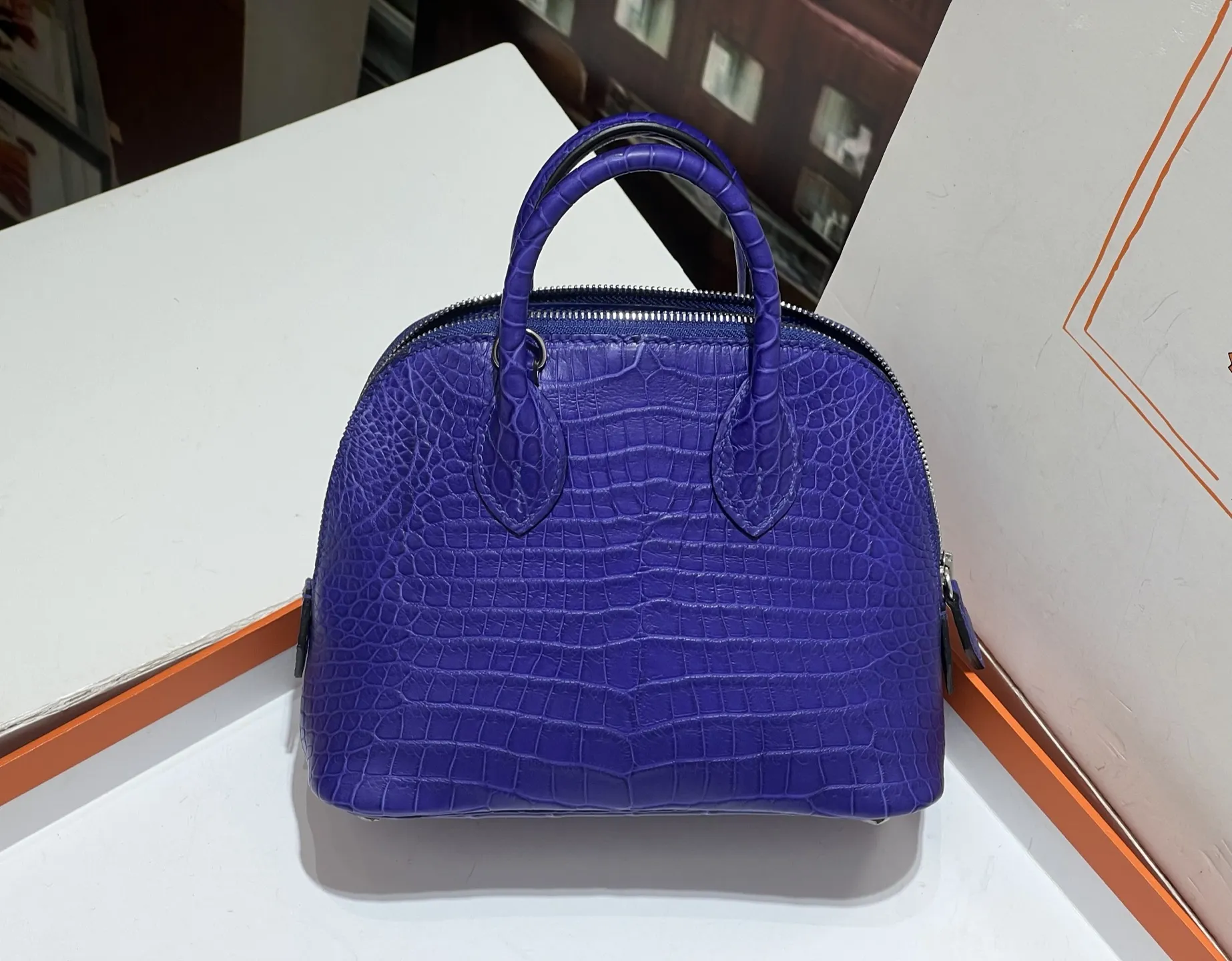 HERMÈS アイリスパープル ボリード ミニバッグ - 画像 (7)