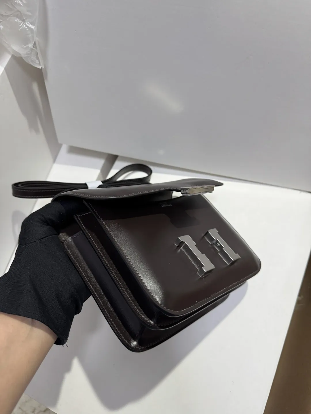 Hermès Box Constance 18cm ブラウンとベージュ - 画像 (3)