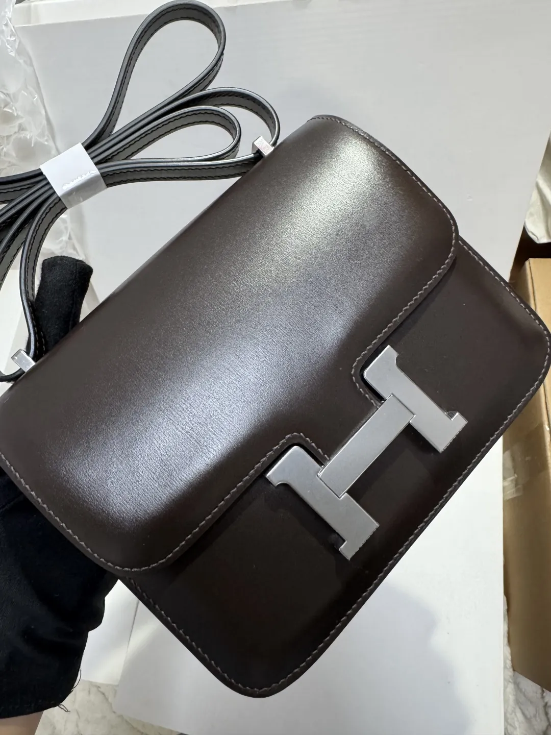 Hermès Box Constance 18cm ブラウンとベージュ - 画像 (8)