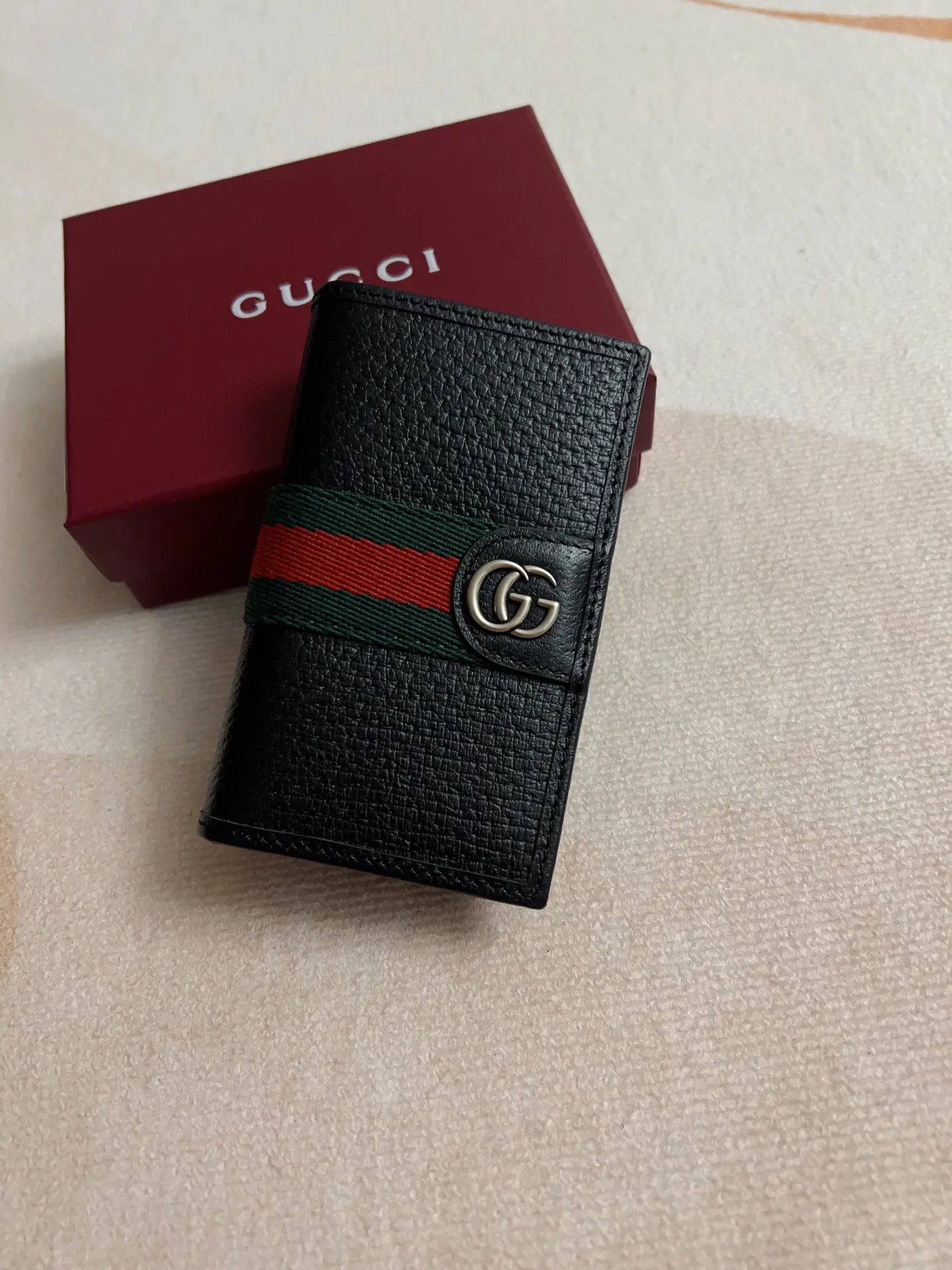 Gucci Ophidia カードケース ブラック スタイル