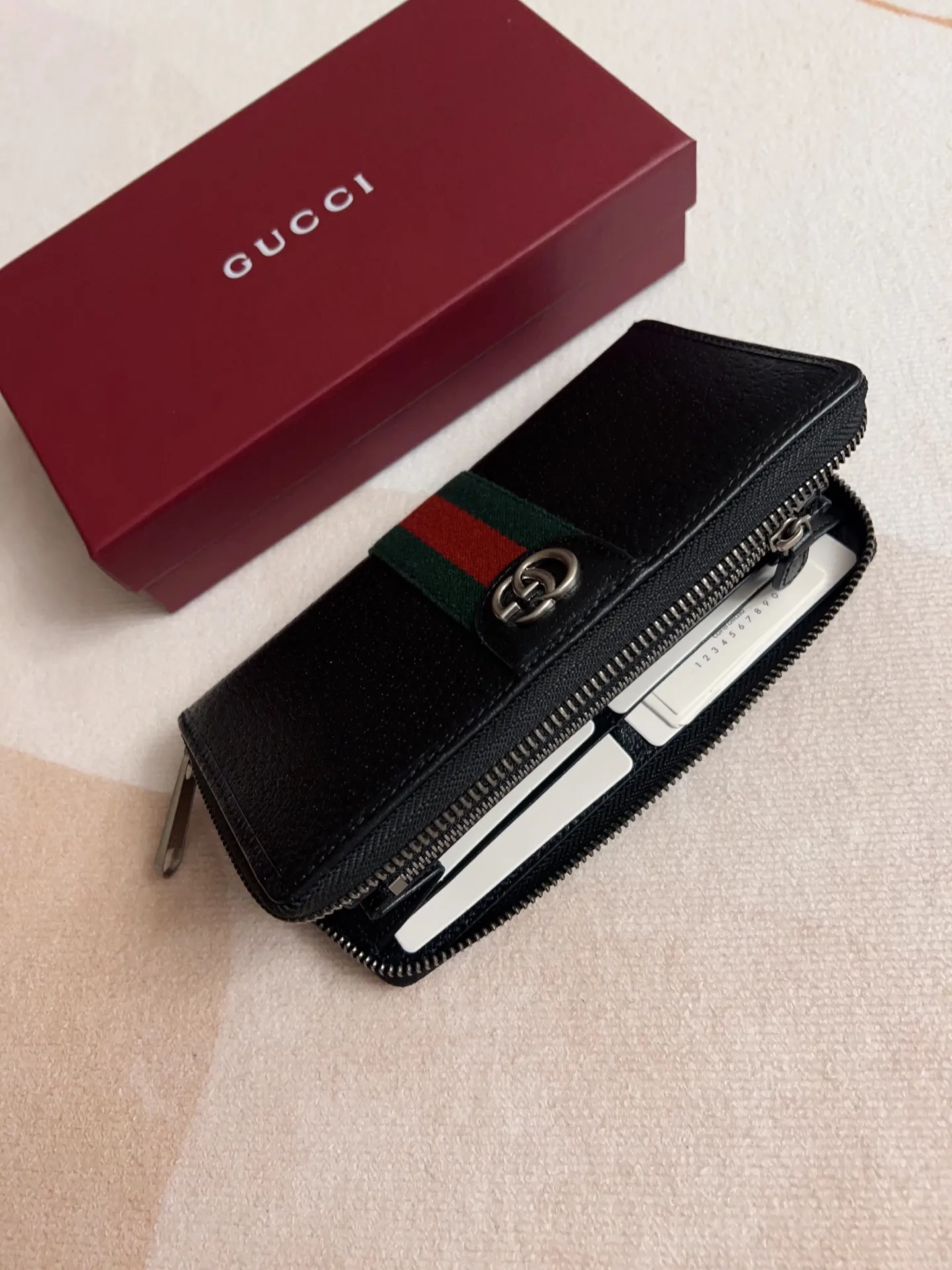 Gucci オフィディア 黒 長財布 ジップウォレット - 画像 (6)