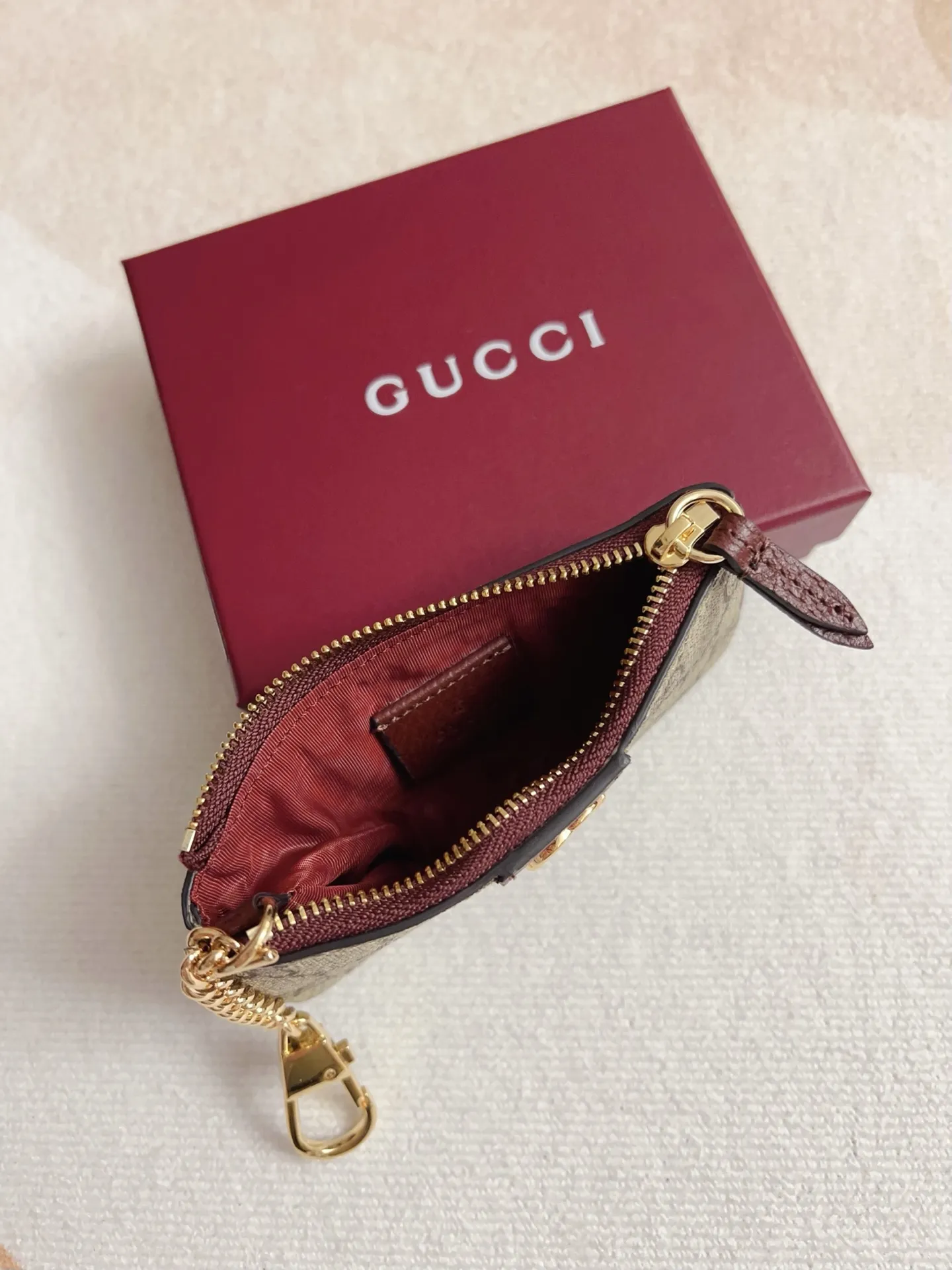 Gucci オフィディア 口紅ケース 茶色 枣赤 スタイル - 画像 (5)
