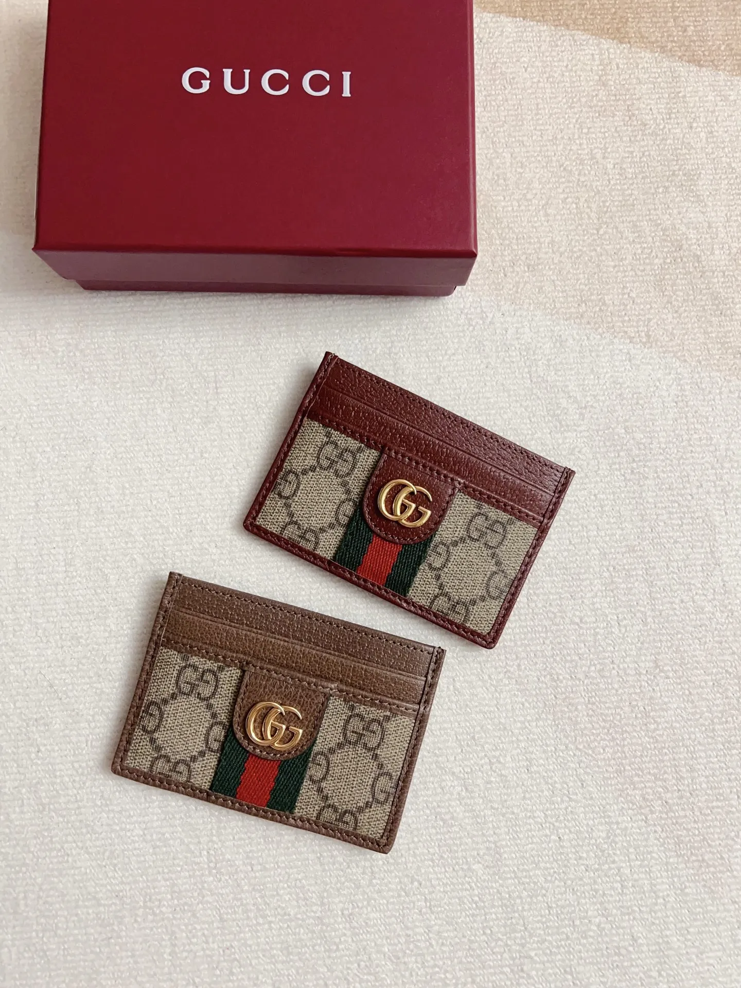 GUCCI Ophidia カードケース 茶色 枣赤色 - 画像 (8)