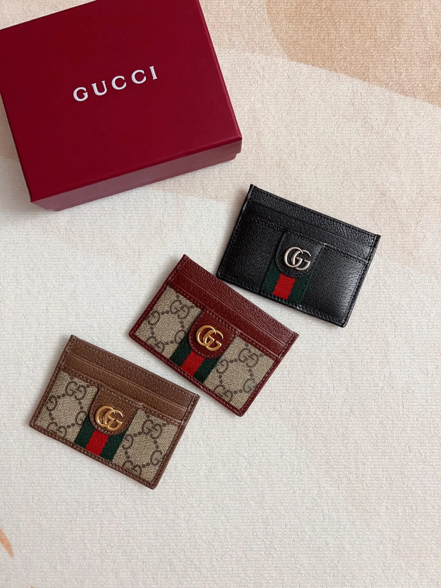 GUCCI Ophidia カードケース 茶色 枣赤色 - 画像 (9)