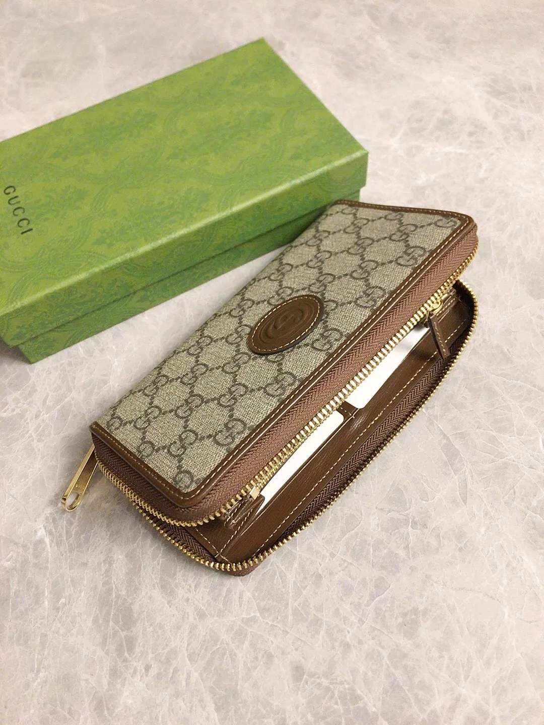 Gucci ジップウォレット ベージュ GG柄 - 画像 (6)