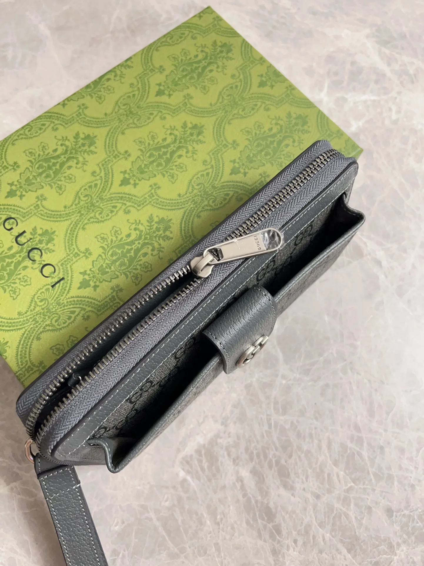 Gucci Ophidia グレーウォレット GG柄 - 画像 (8)