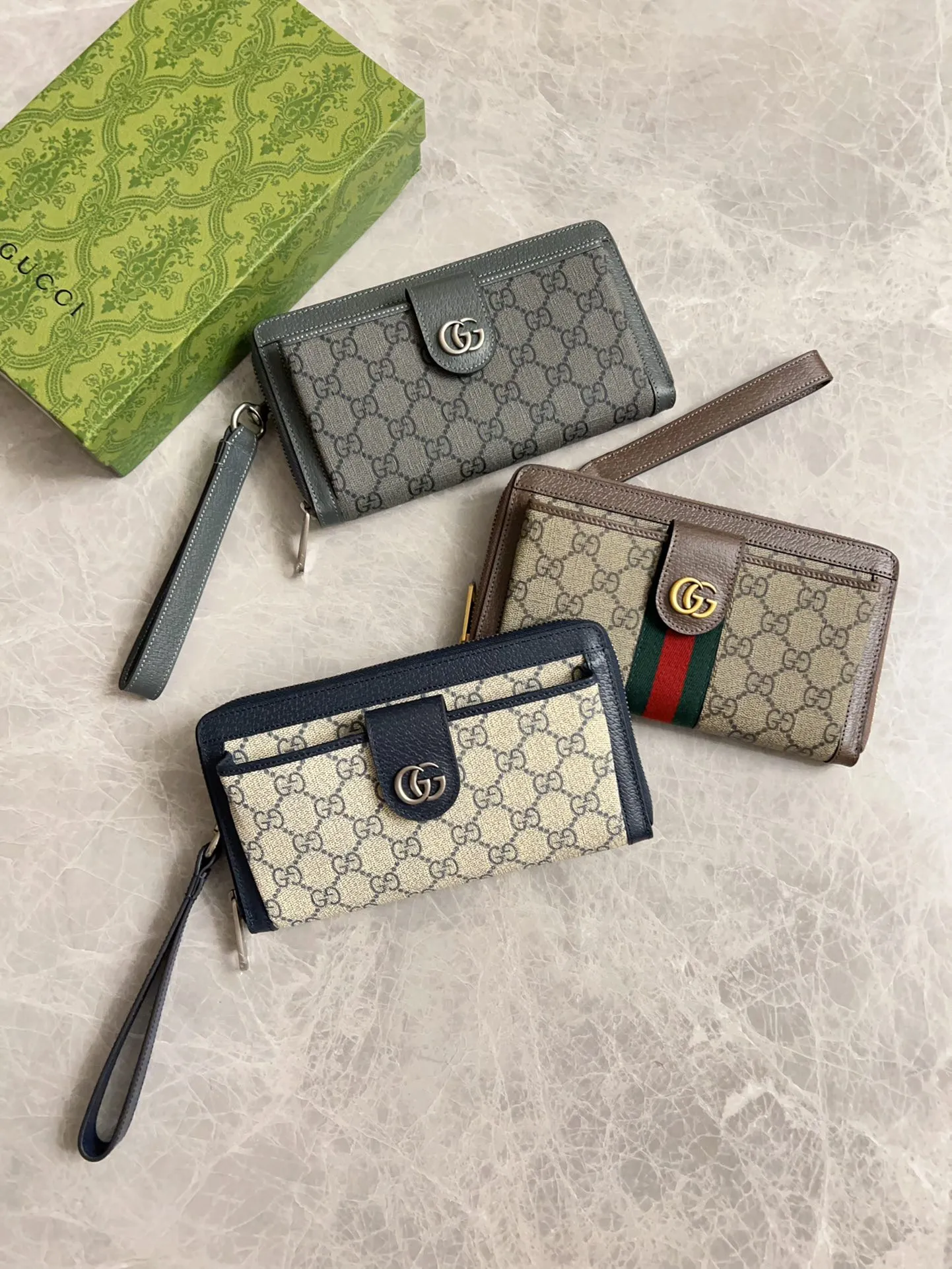 Gucci Ophidia グレーウォレット GG柄 - 画像 (10)