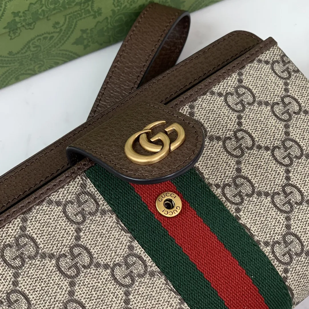 Gucci Ophidia ウォレット ベージュ ウッド調 - 画像 (7)